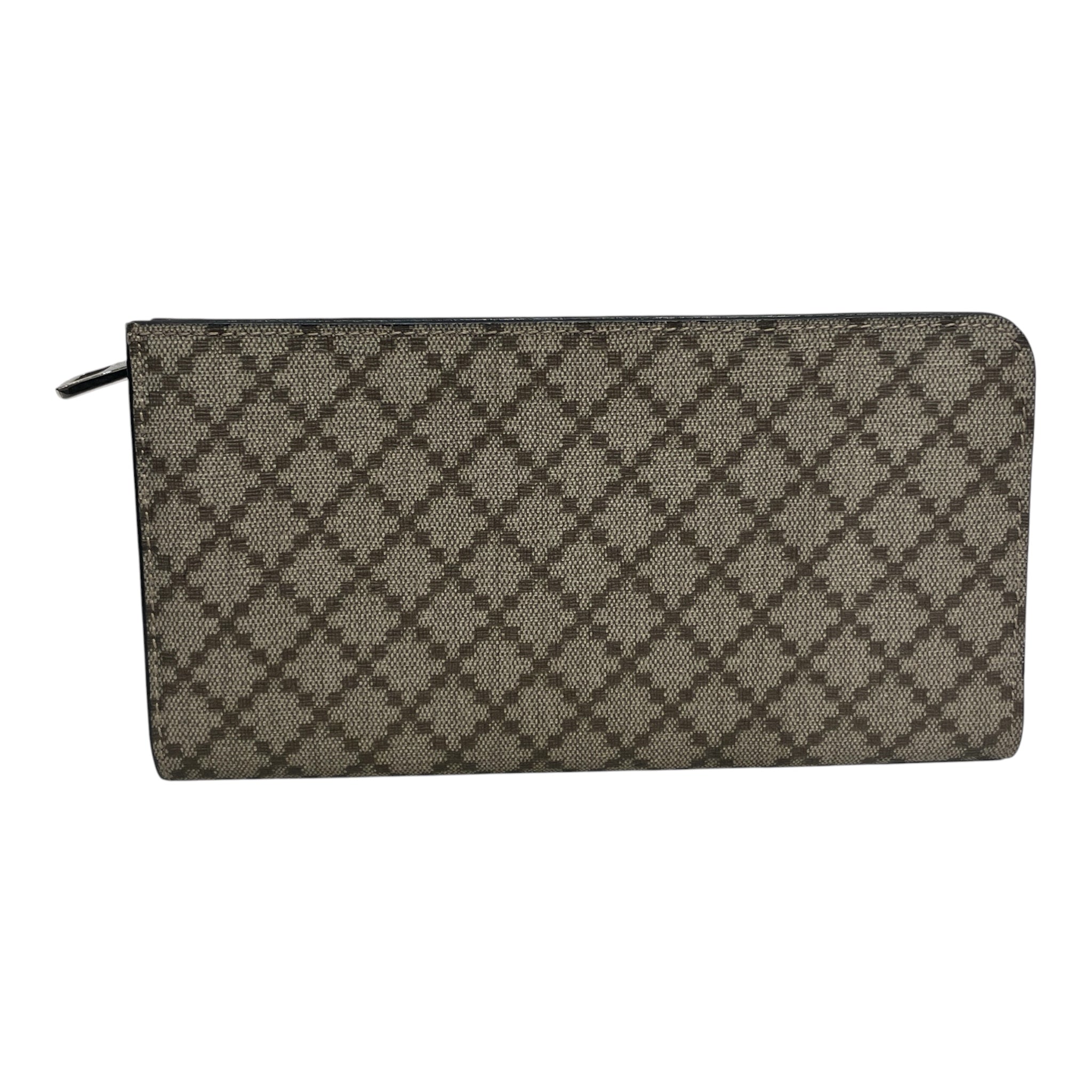 GUCCI/Long Wallet/Monogram/Leather/BRW/Diamante Wallet view 2