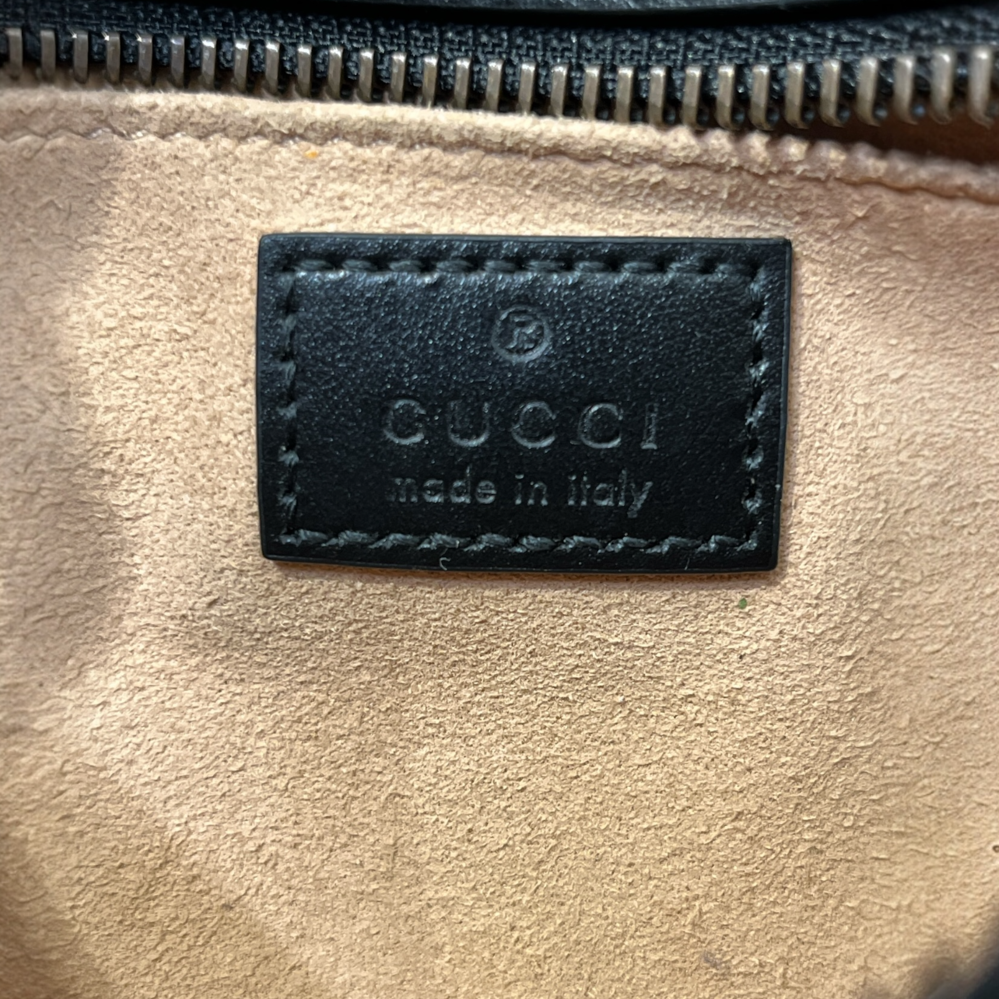 GUCCI/Cross Body Bag/Leather/BLK/MARMOT MINI CAMERA, "SRB" view 6