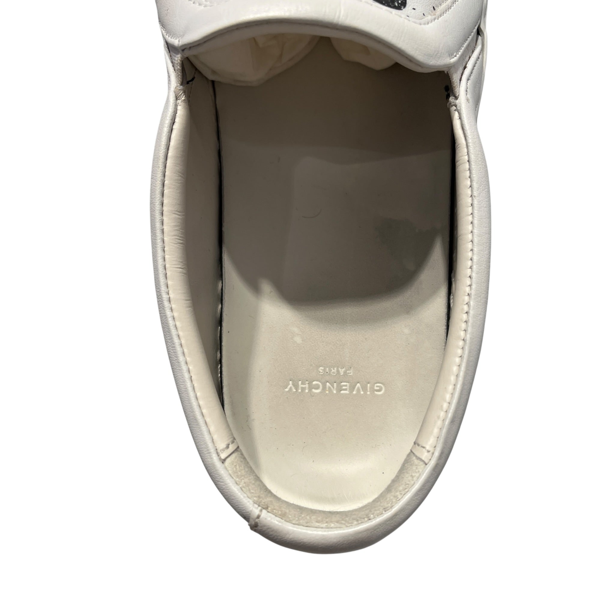 GIVENCHY/Low-Sneakers/EU 40/Graphic/Leather/WHT/urban slip - grafitti logo view 4