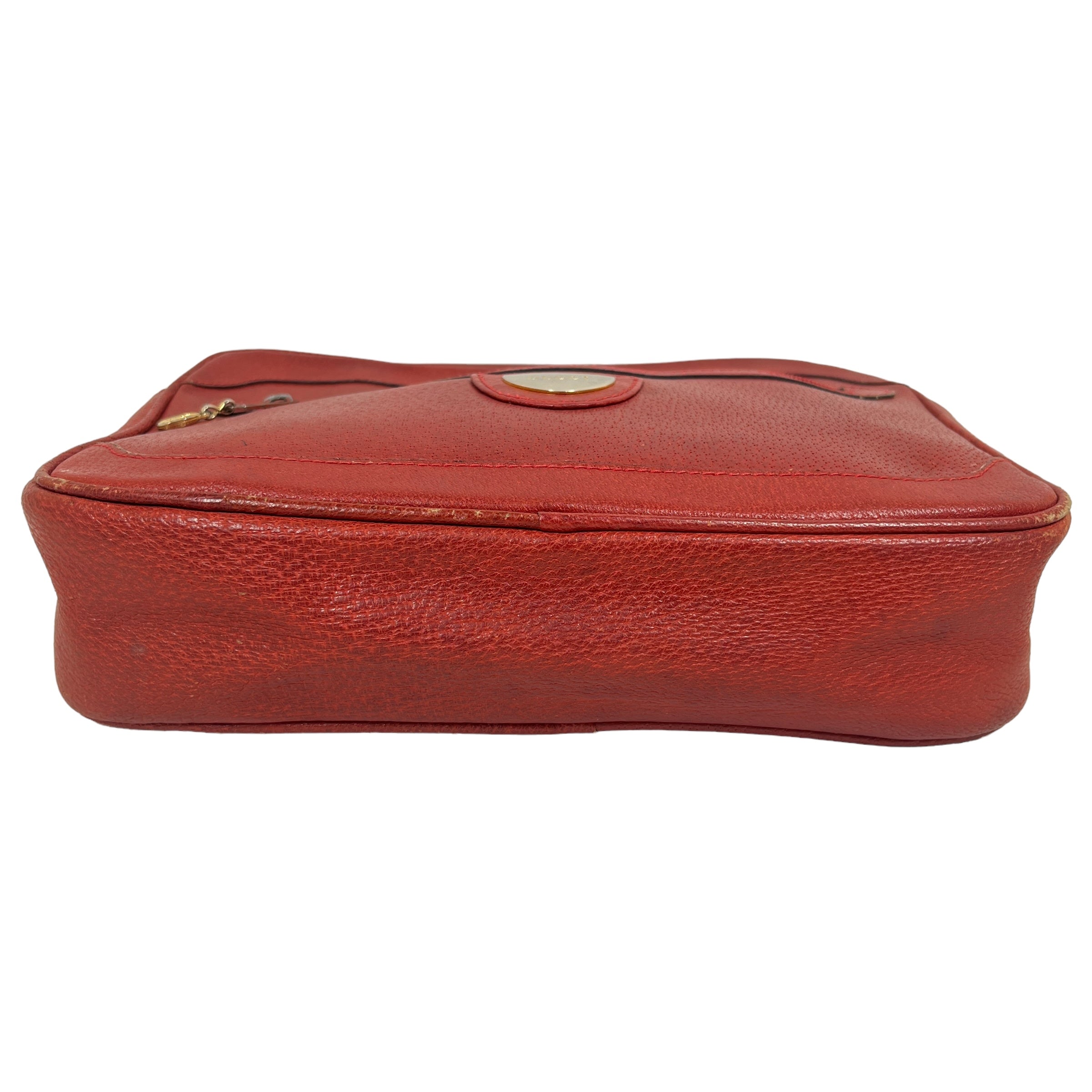 GUCCI/Cross Body Bag/Leather/RED/Vintage view 3