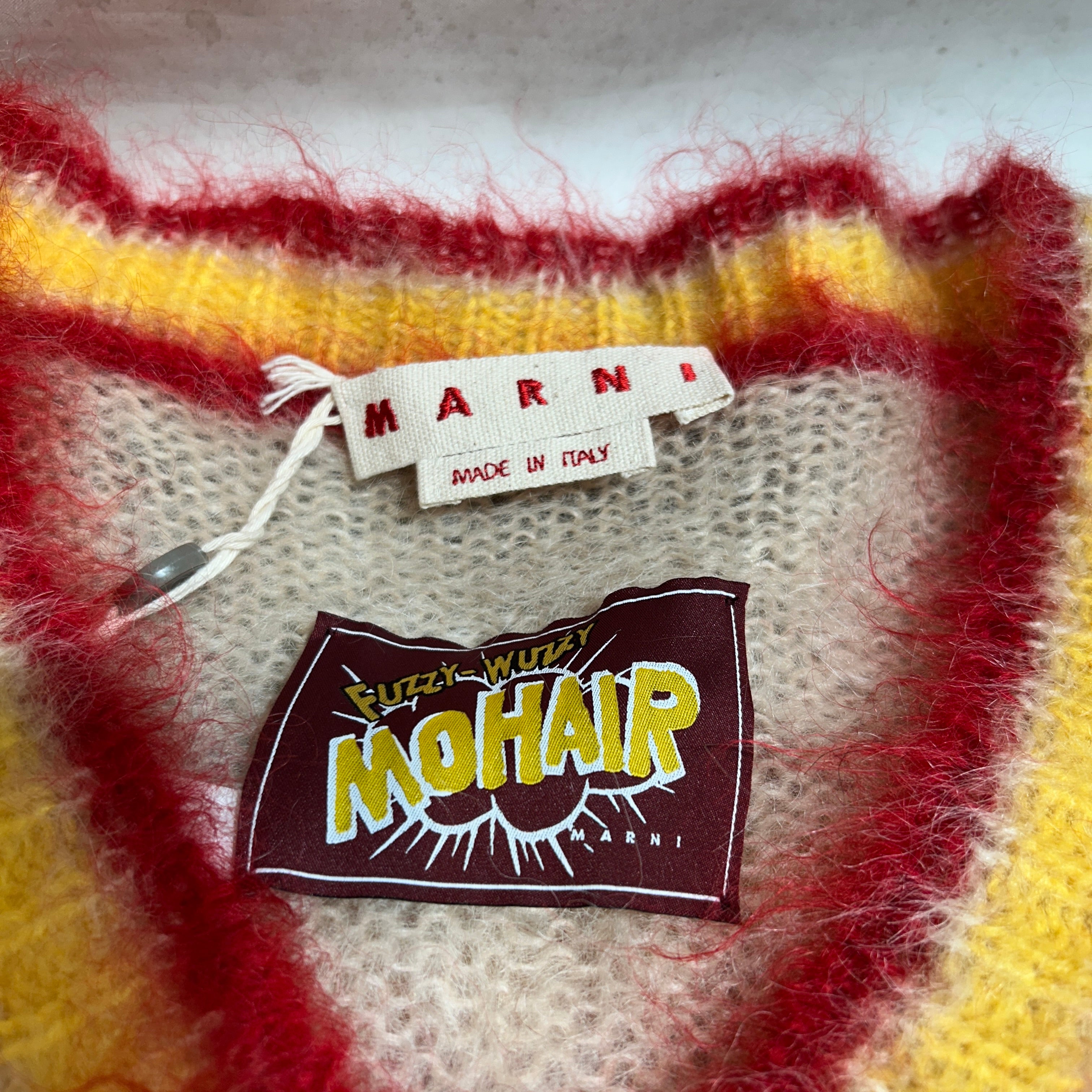MARNI/Sweater/42/Mohair/CRM/V-Neck Mohair Sweater view 3