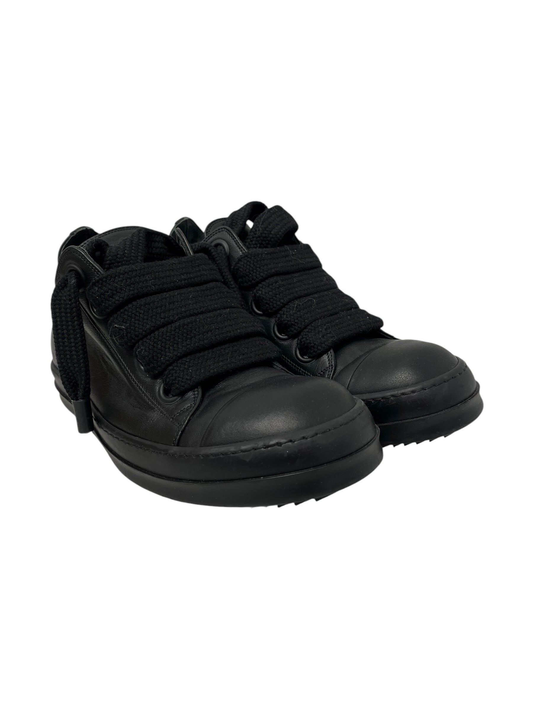 Rick Owens/Low-Sneakers/EU 43/Leather/BLK/JUMBO LACE RAMONE LOW view 1