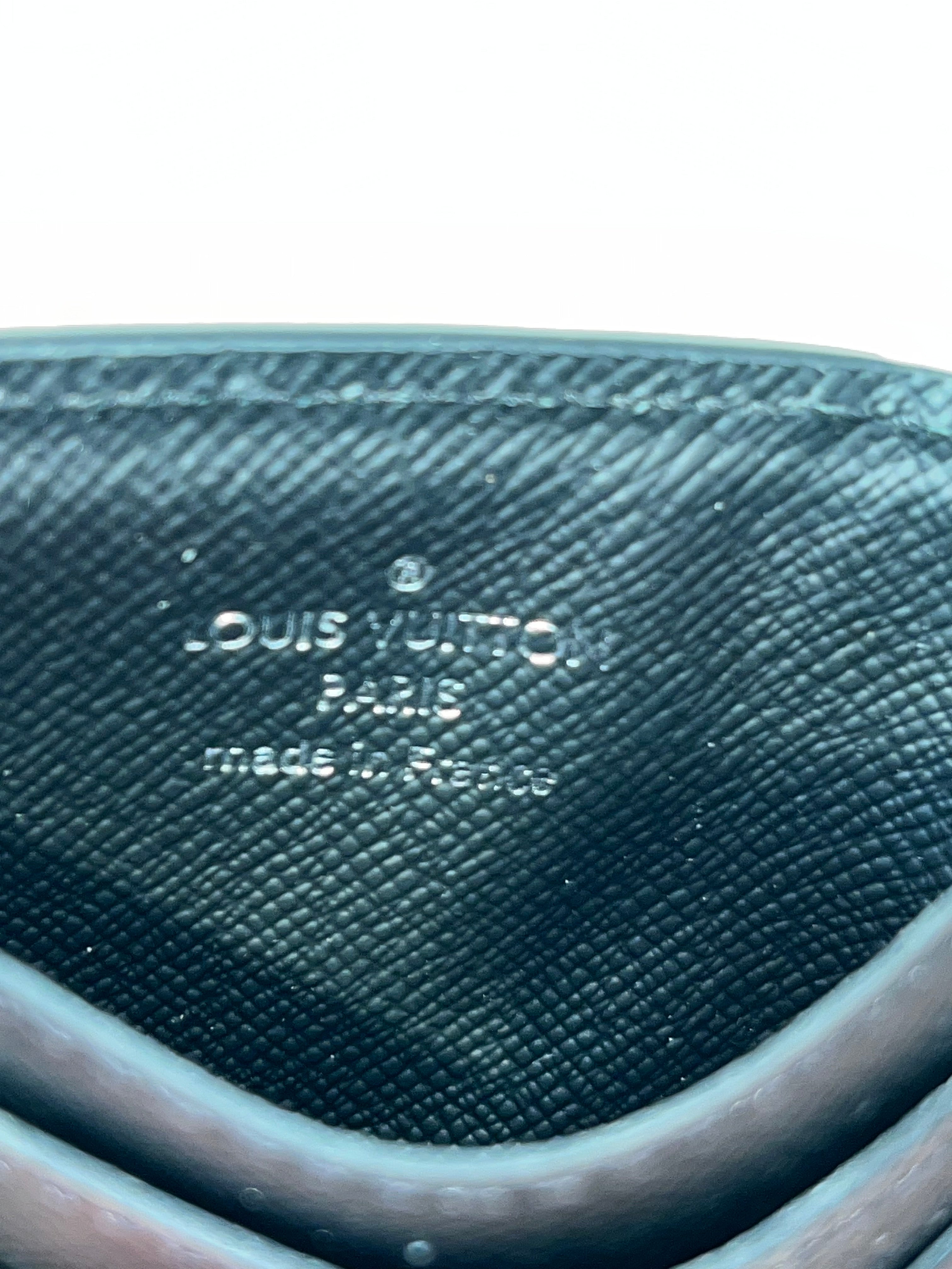 LOUIS VUITTON/Card Case/Leather/BLK/M's/neo porte cortes card holder view 5