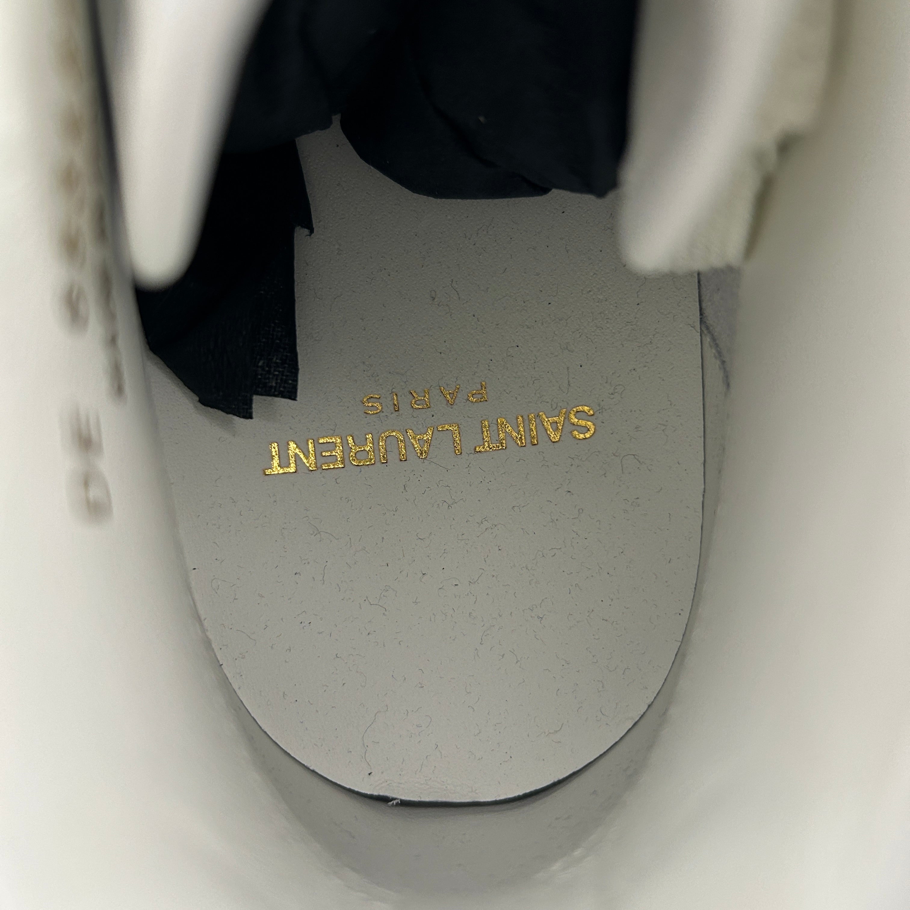 SAINT LAURENT/Hi-Sneakers/EU 38/Leather/WHT/COURT/ HIGH/ GRN view 6