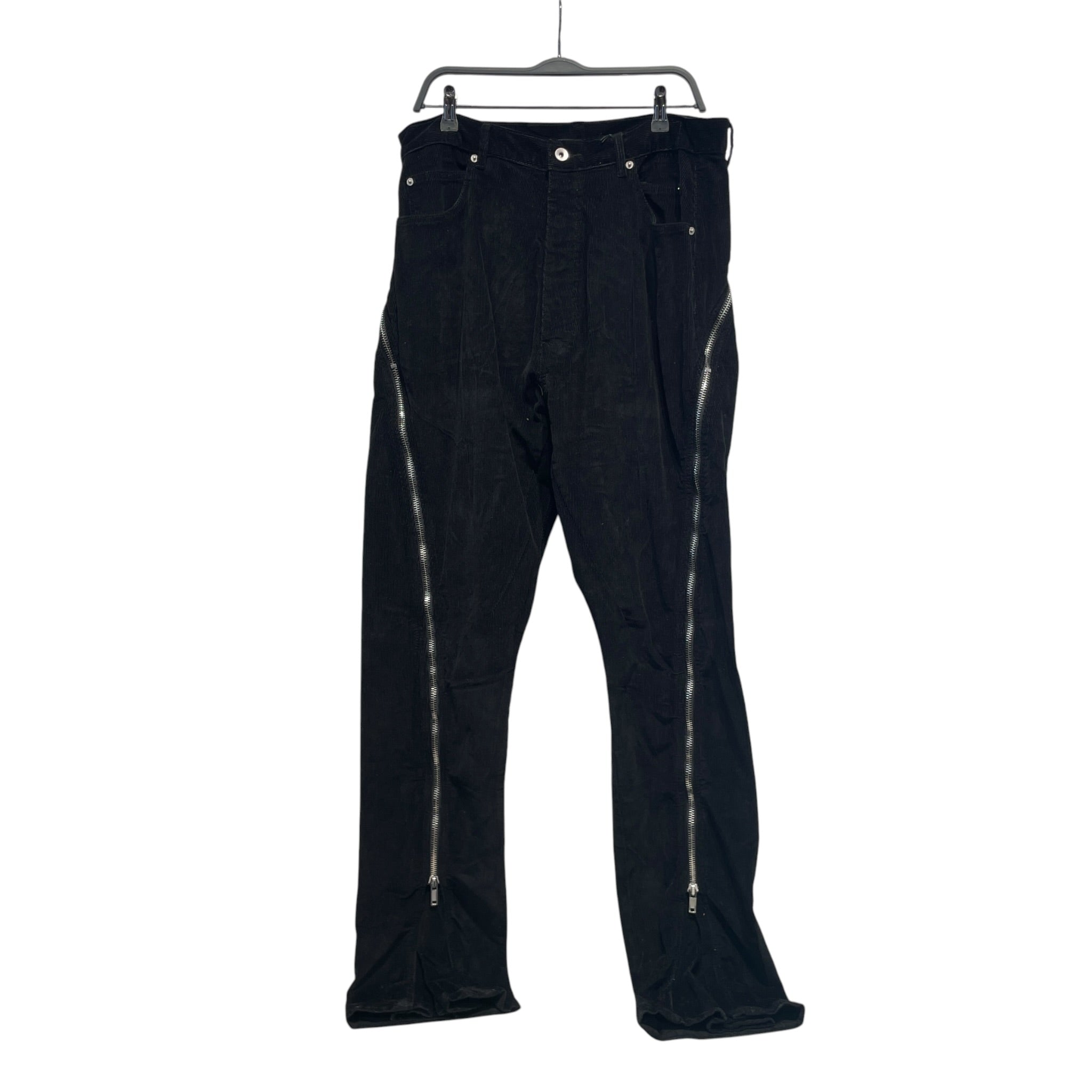 RICK OWENS DRKSHDW/Bootcut Pants/34/Corduroy/BLK/detroit cut view 1