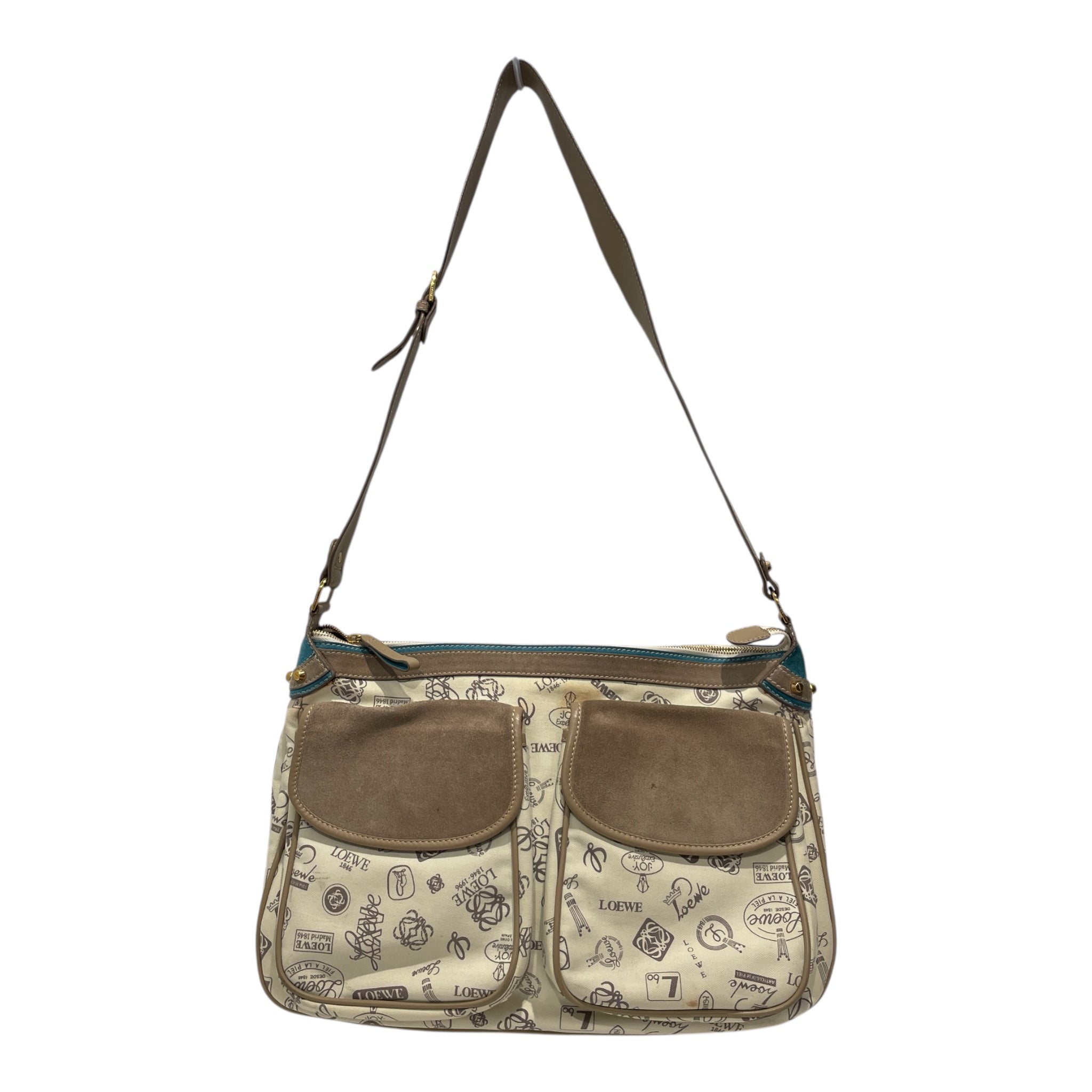 LOEWE/Cross Body Bag/All Over Print/Cotton/CRM/160TH ANIVERSARIO view 1