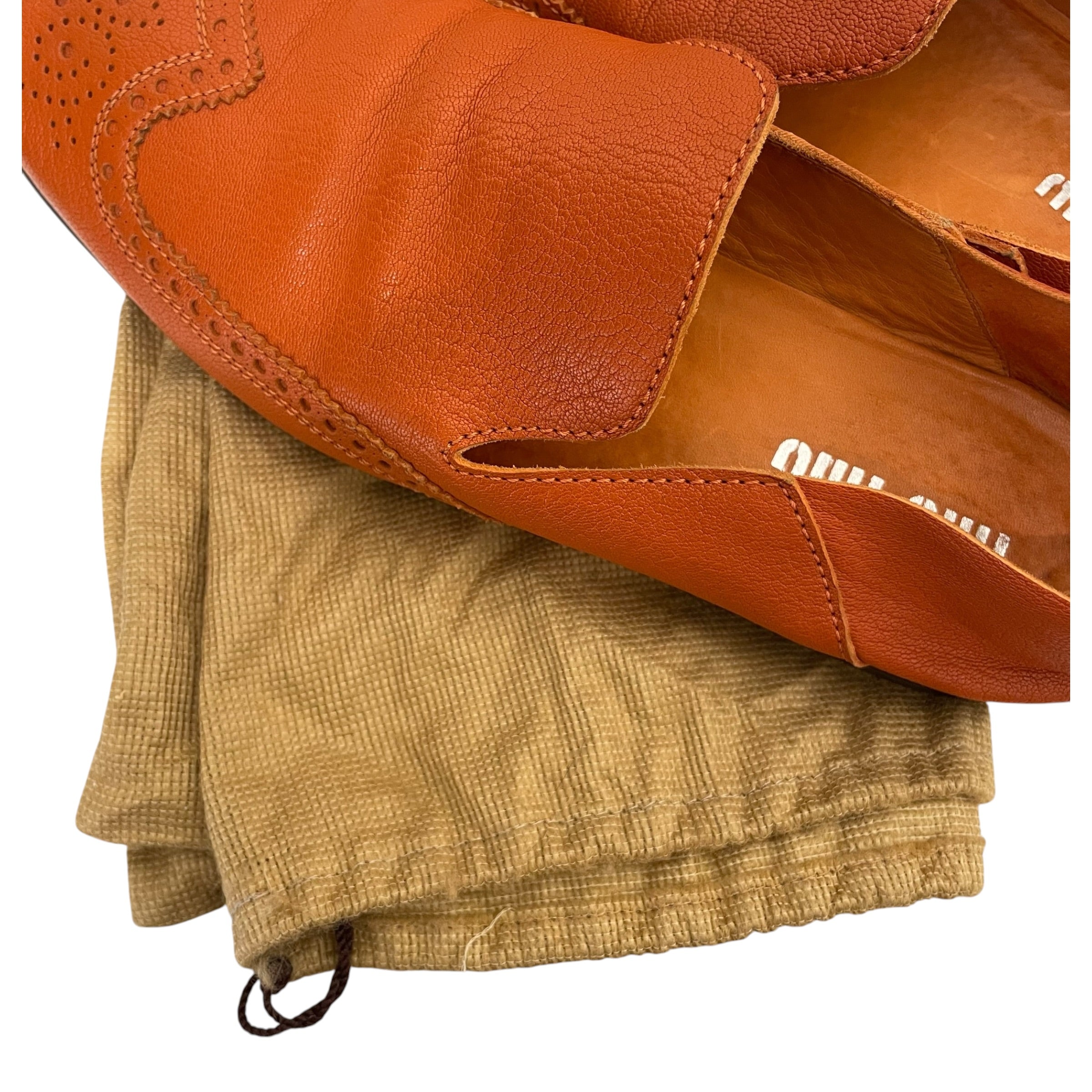 MIU MIU/Loafers/US 7/Leather/ORN/miu miu leather slip on loafer view 9