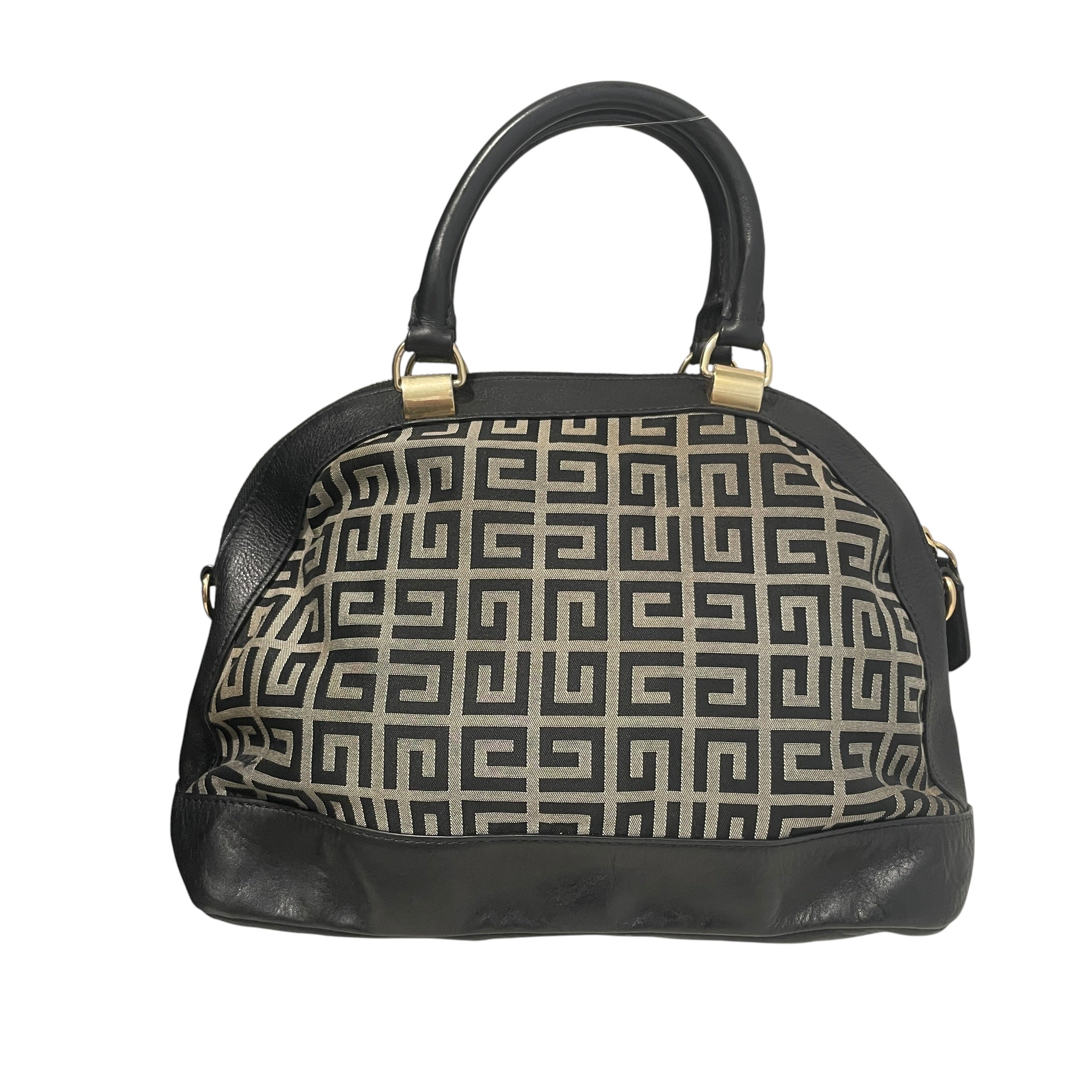 GIVENCHY/Bag/Monogram/Cotton/BLK/Mono Canvas & Leather Satchel view 1