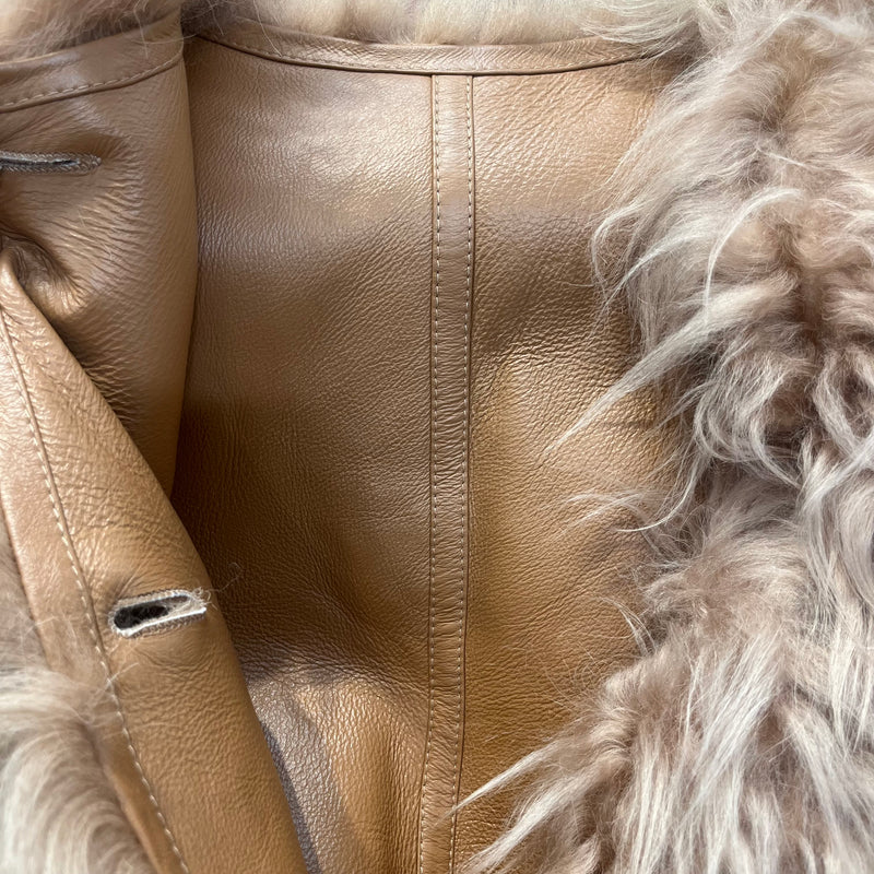MARNI/SL Dress/38/Fur/BEG/fur and leather reversable
