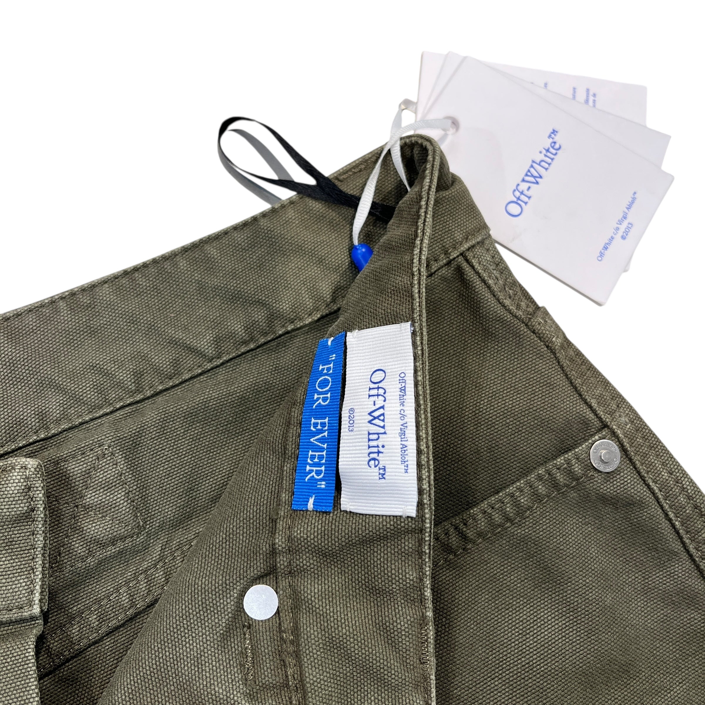OFF-WHITE/Carpenter Pants/34/Cotton/GRN/ view 4