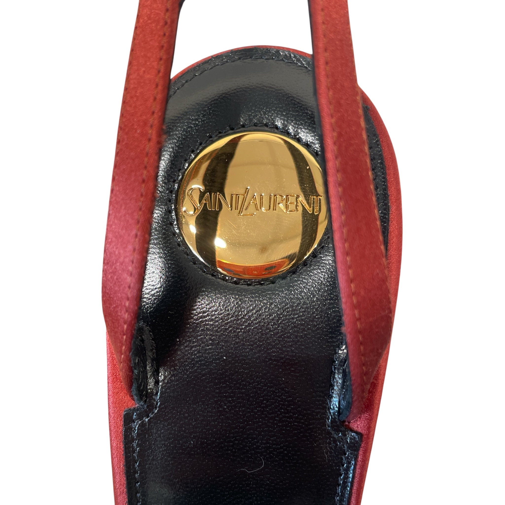 SAINT LAURENT/Heels/EU 40/Silk/ORN/SS2026 KATE SLINGBACK HEEL view 3