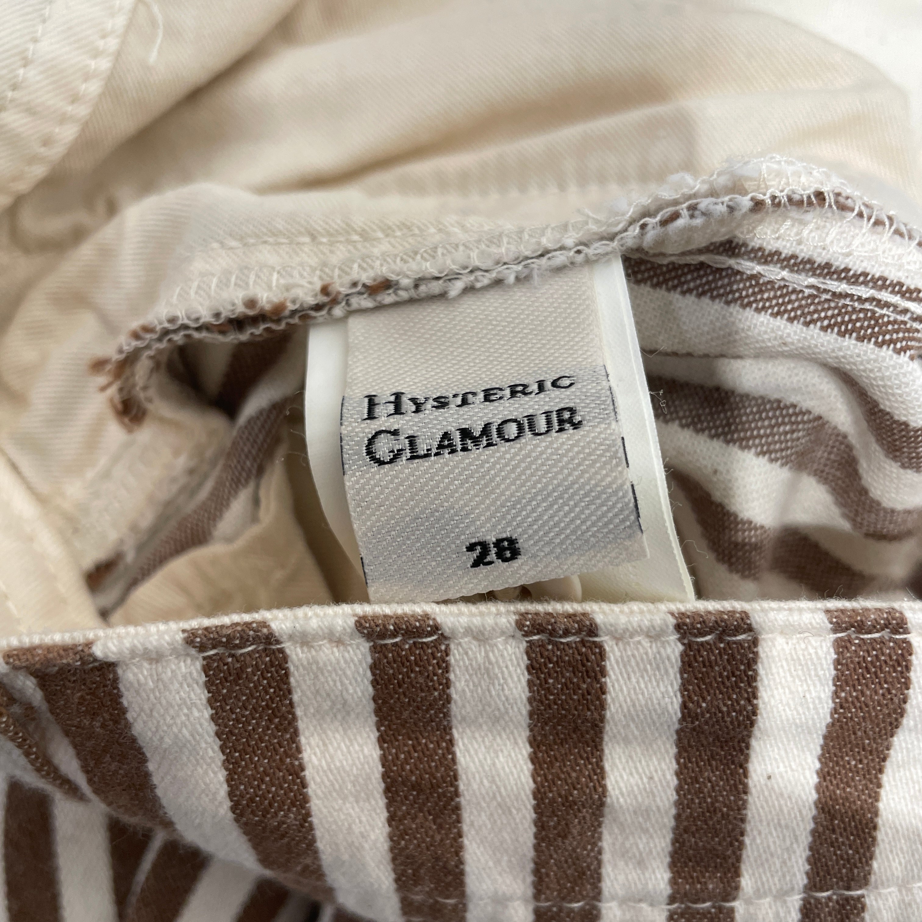 HYSTERIC GLAMOUR/Straight Pants/28/Cotton/BRW/Stripe/PINSTRIPE view 3