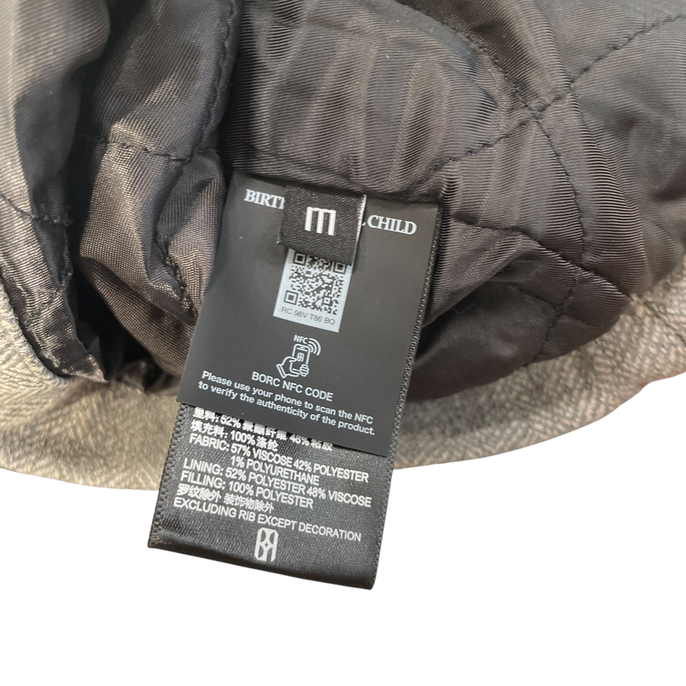 Birth Of Royal Child/Jacket/M/Rayon/GRY/TWEED RHINESTONE JACKET view 4