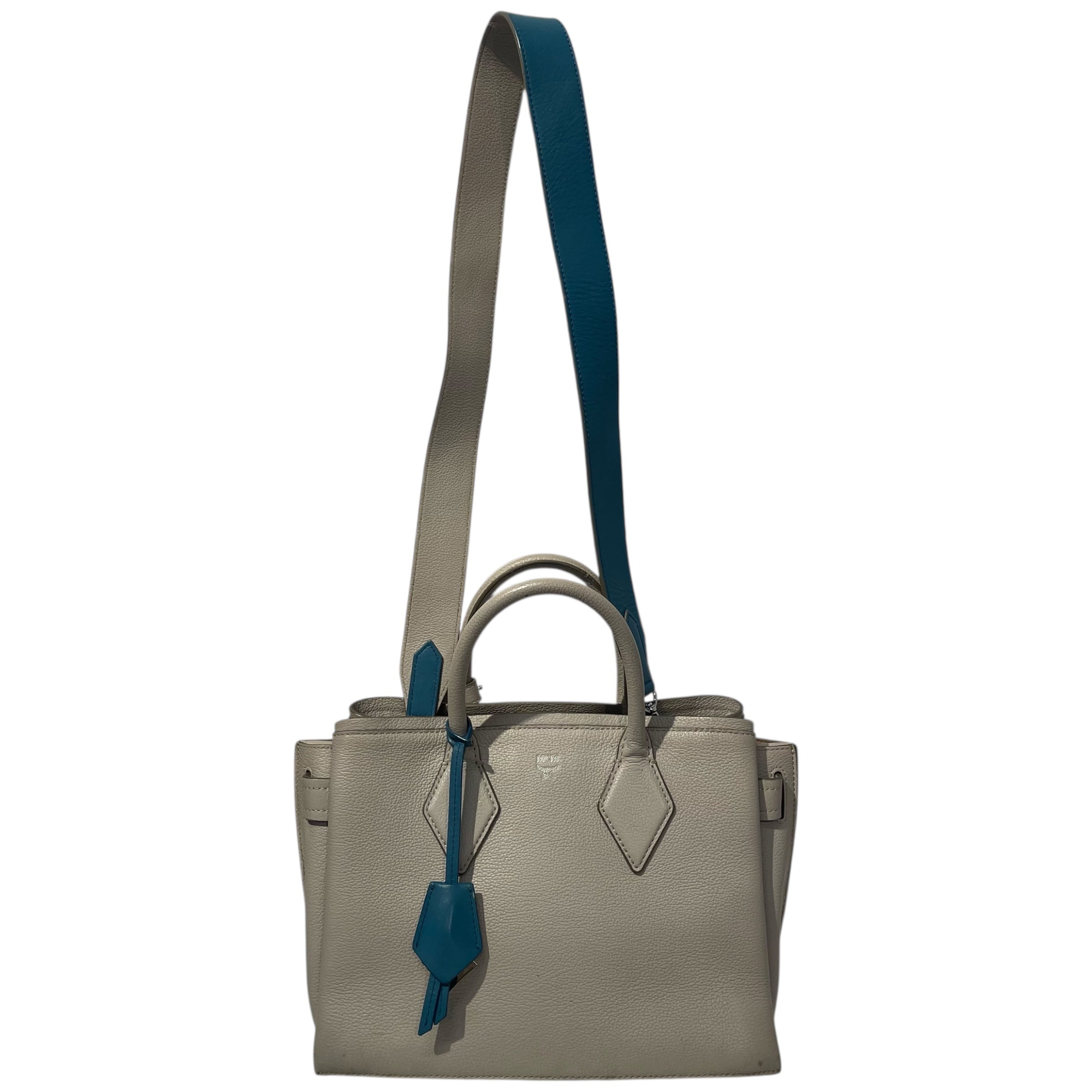 MCM/Cross Body Bag/Leather/GRY/mcm plain bag view 1