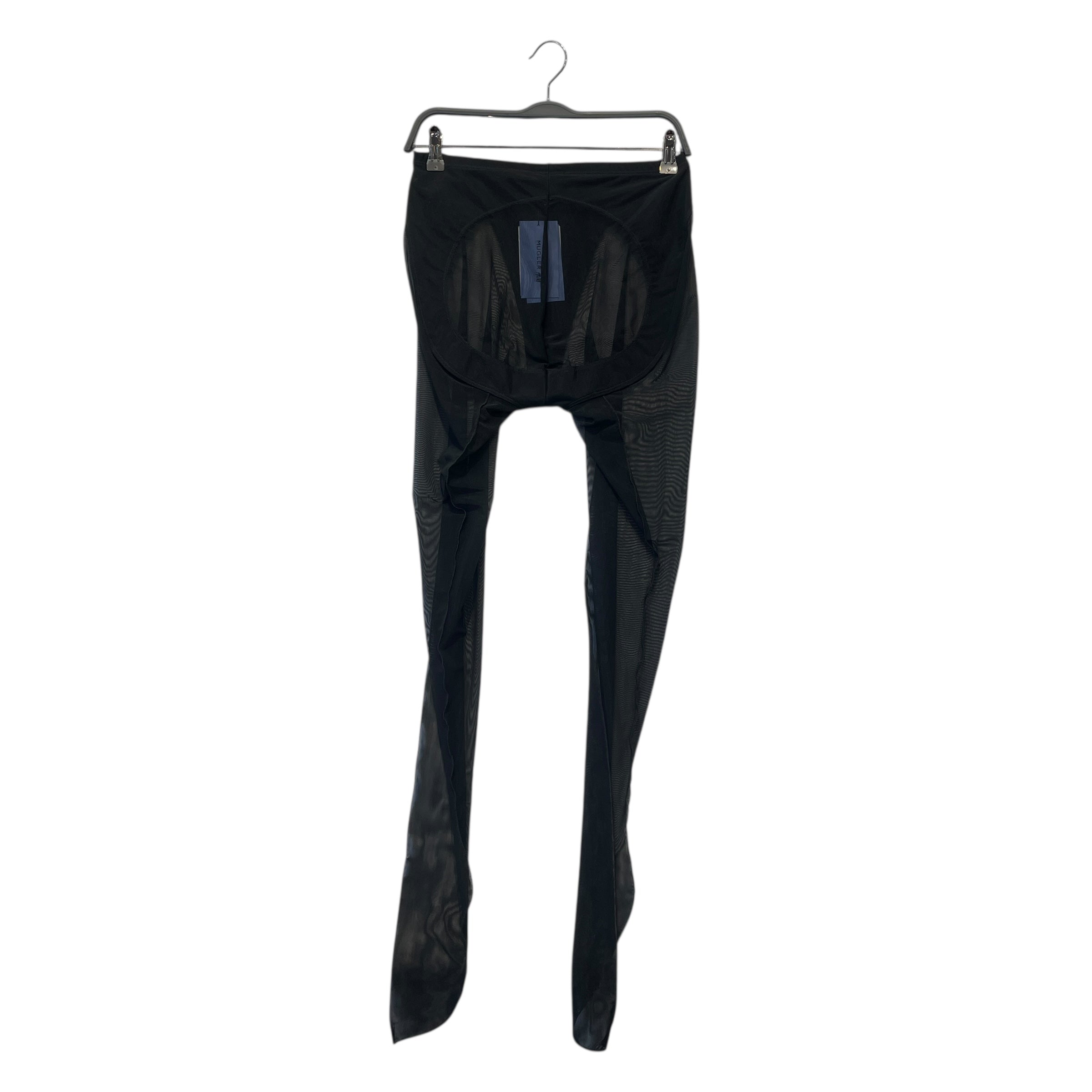 MUGLER/H&M/Skinny Pants/L/Nylon/BLK/ view 2