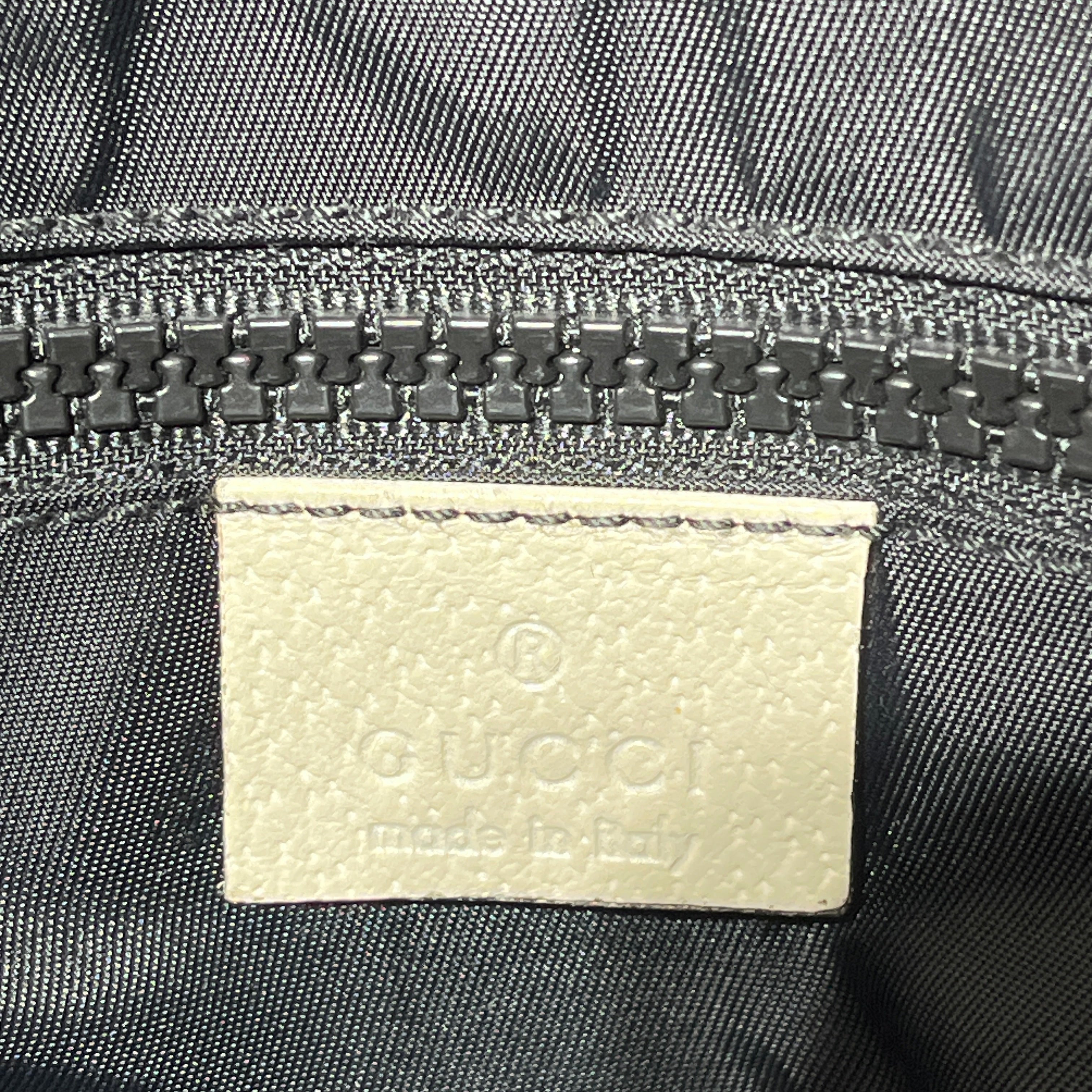 GUCCI/Cross Body Bag/Leather/BLK/WHITE LOGO view 3