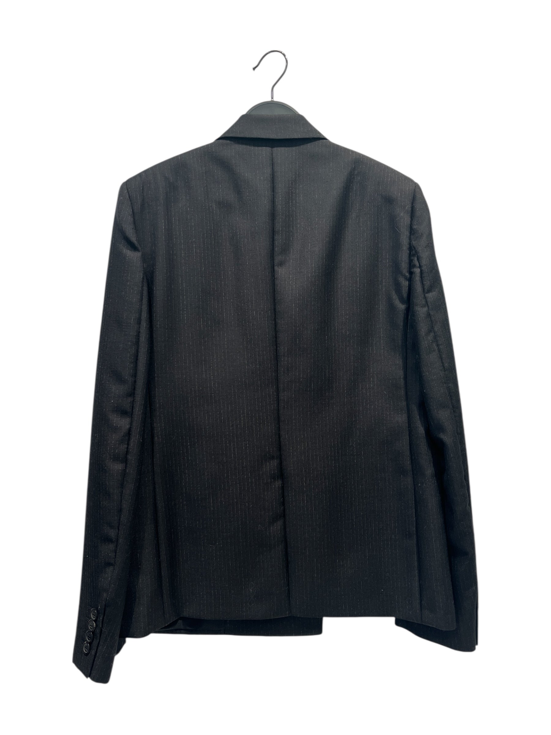 SAINT LAURENT/Tailored Jkt/48/BLK/Stripe/PINSTRIPE BLAZER view 2