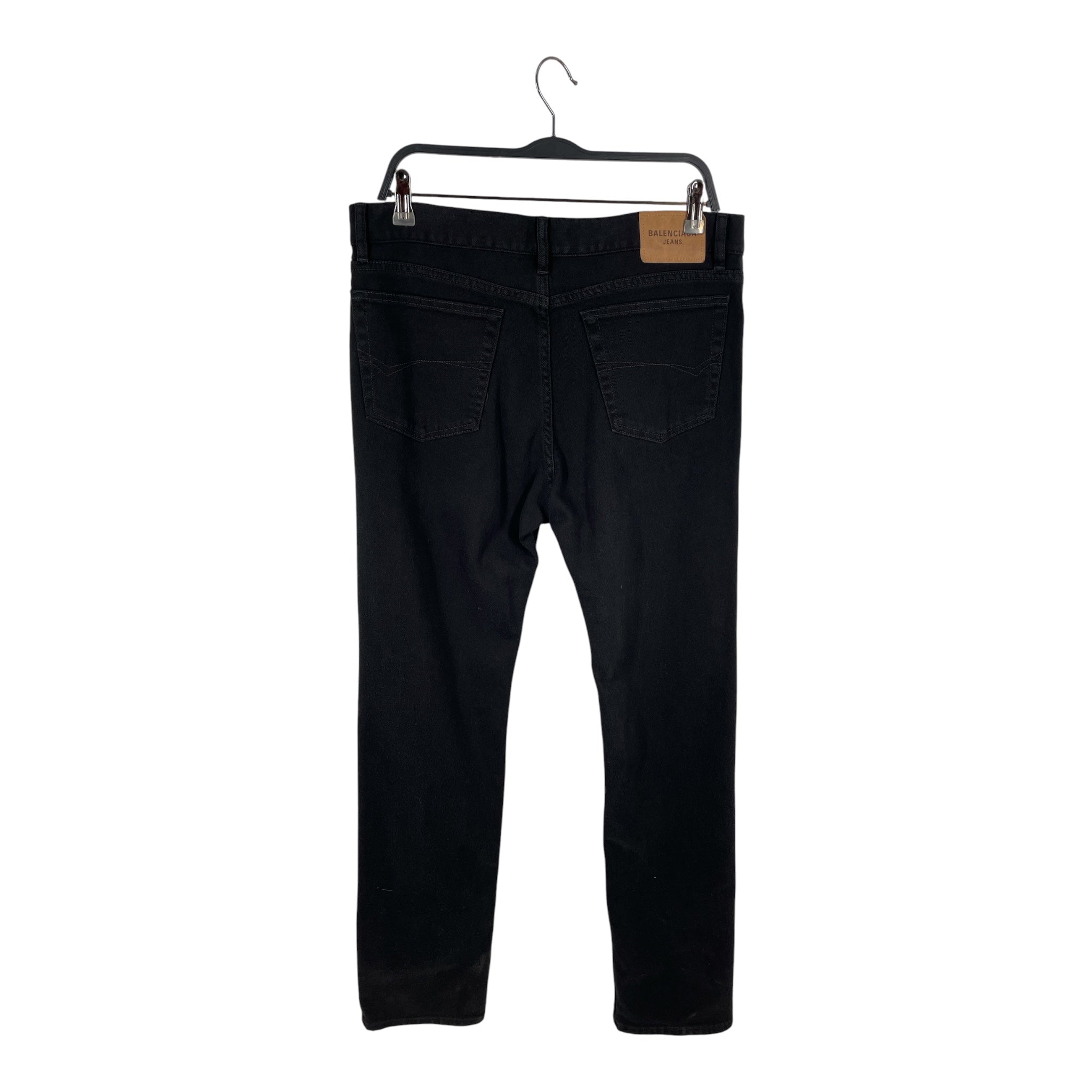 BALENCIAGA/Straight Pants/33/Denim/BLK/2021 SKINNY STRAIGHT view 2