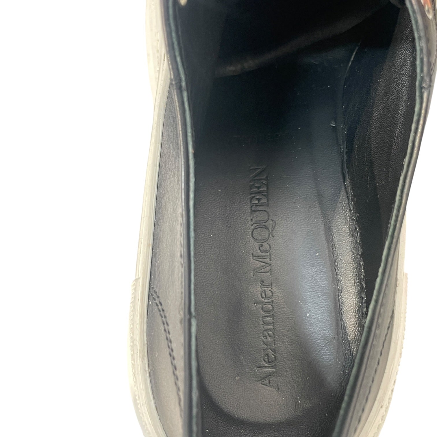 Alexander McQueen/Low-Sneakers/EU 44/Leather/BLK/TREAD SLICK LOW view 3
