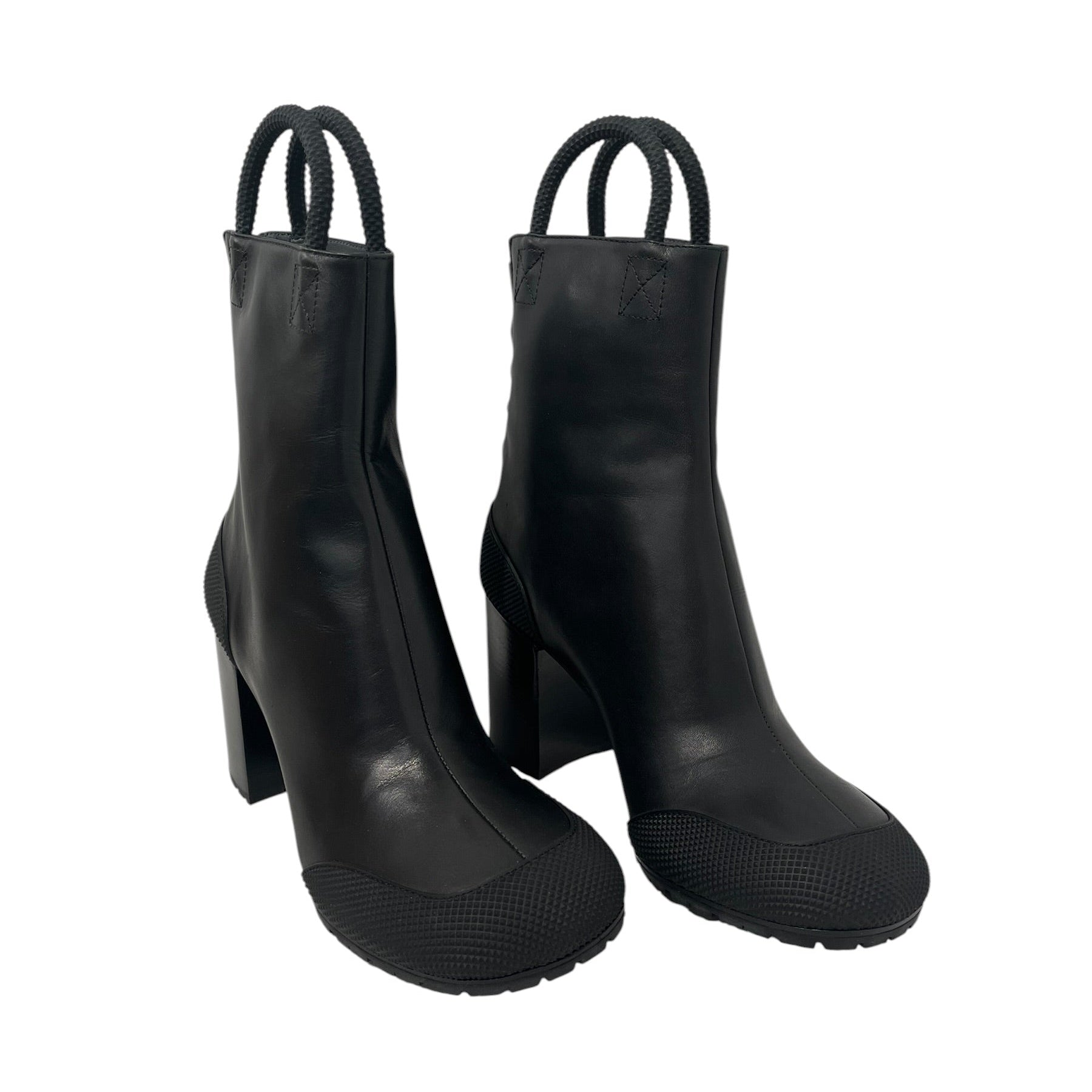 RANDOM IDENTITIES/Booties/EU 41/Leather/BLK/ANKLE HANDLES SPIKES view 1