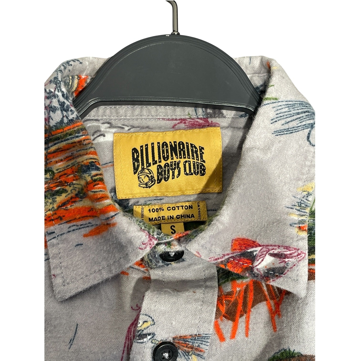 BILLIONAIRE BOYS CLUB/LS Shirt/S/Cotton/MLT/All Over Print/Fishing theme view 3
