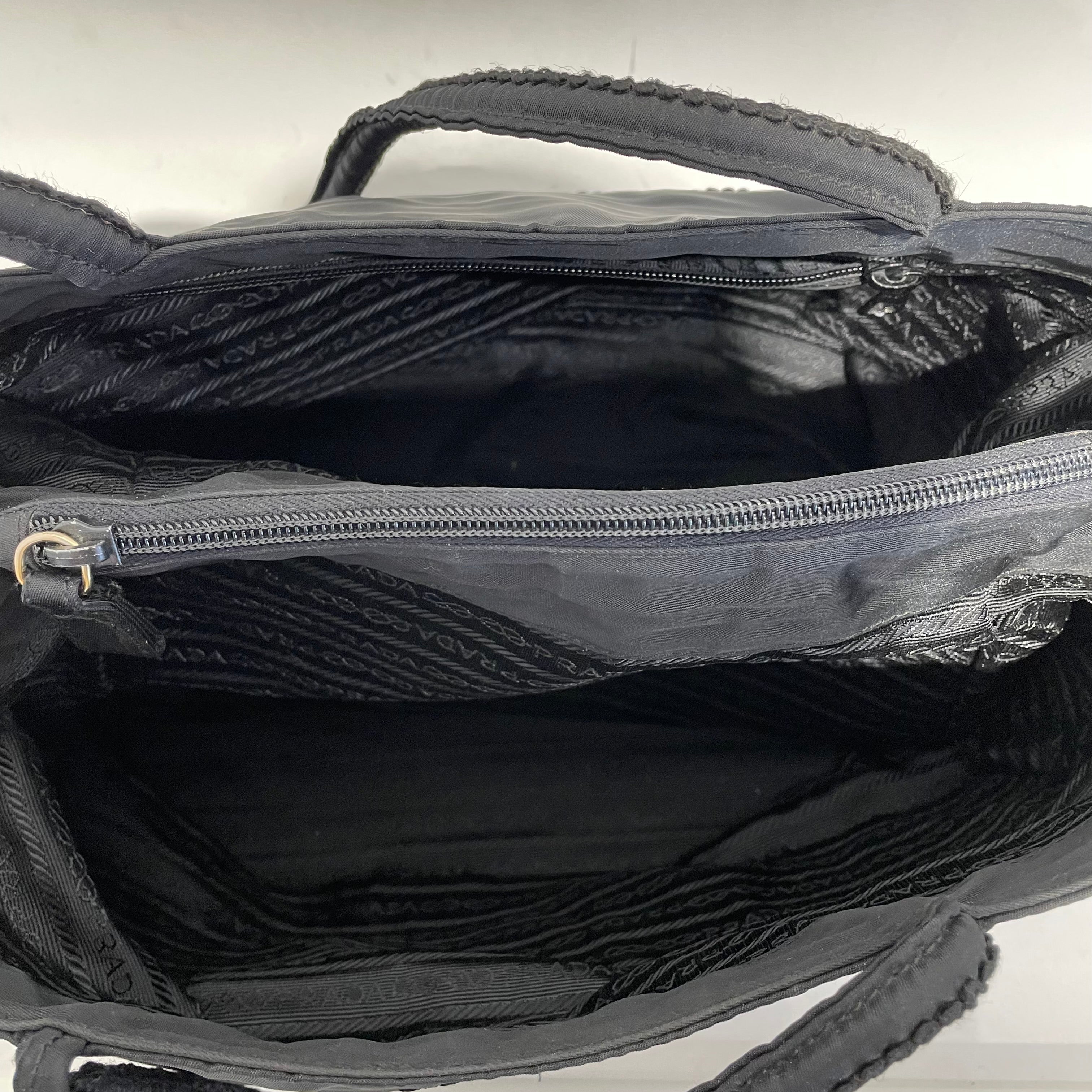 PRADA/Tote Bag/Nylon/BLK/Tessuto Embroided view 5