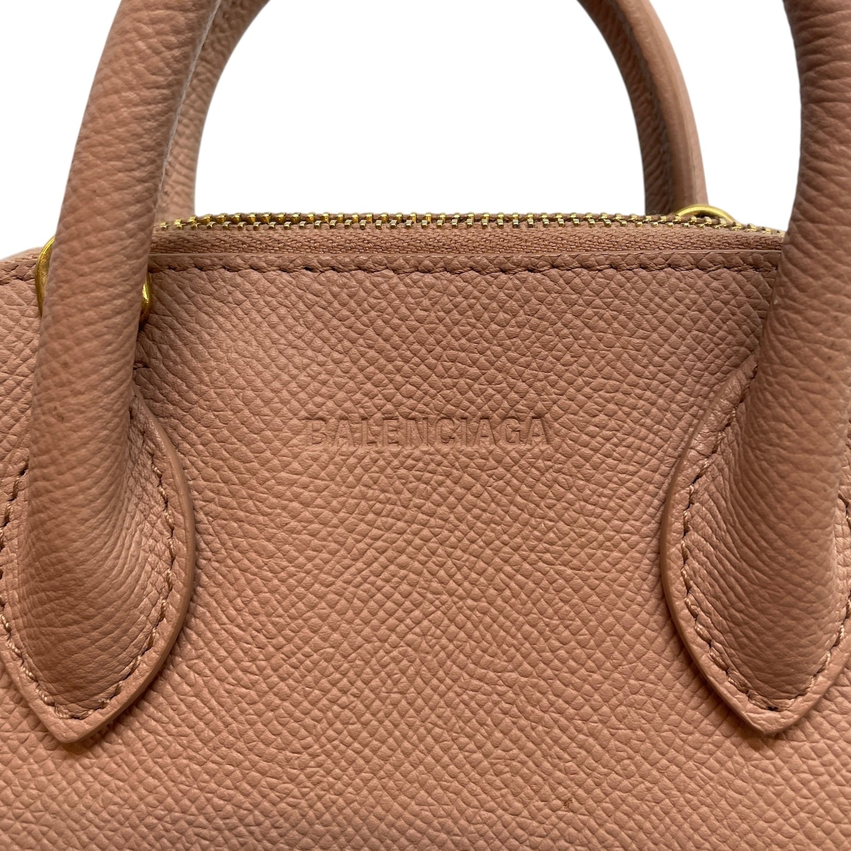 BALENCIAGA/Bag/Leather/PNK/BEIGE-PNK/WHT LOGO/DOME SHAPE view 7