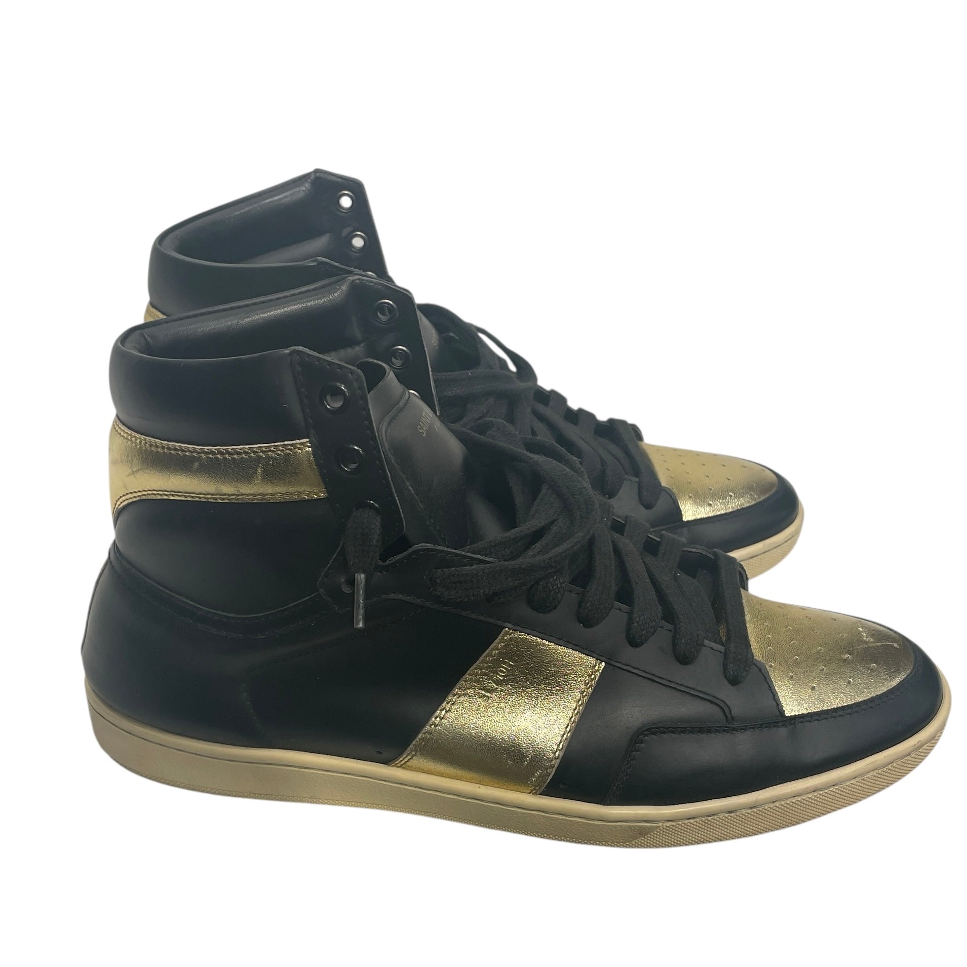 SAINT LAURENT/Hi-Sneakers/EU 44/Leather/GLD/ view 1