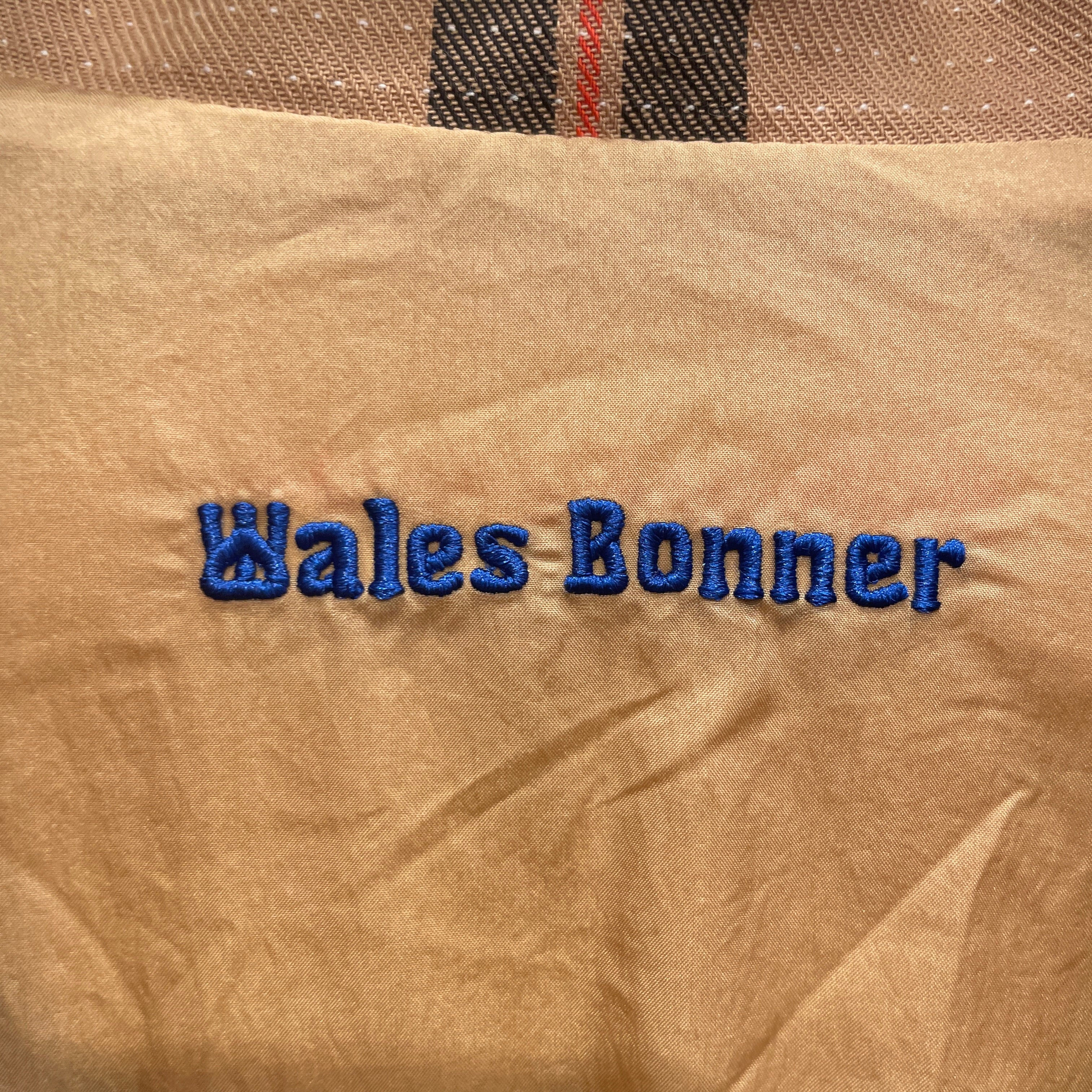 WALES BONNER/adidas/Windbreaker/L/Nylon/BEG/Plaid/ view 3