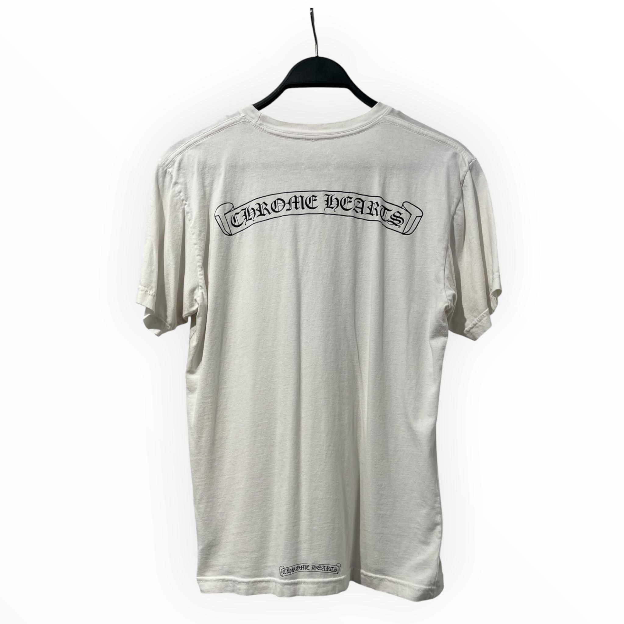 CHROME HEARTS/T-Shirt/M/Cotton/WHT/BACK LOGO TEE view 2