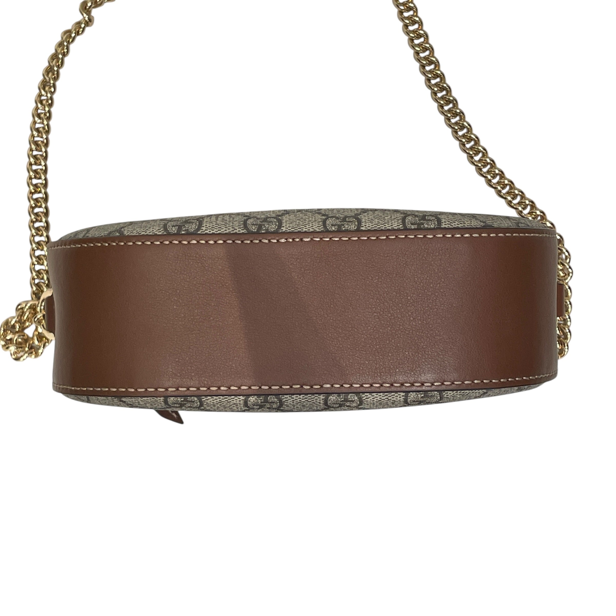 GUCCI/Cross Body Bag/Monogram/Leather/BRW/CROSS BODY COATED CANVAS view 3