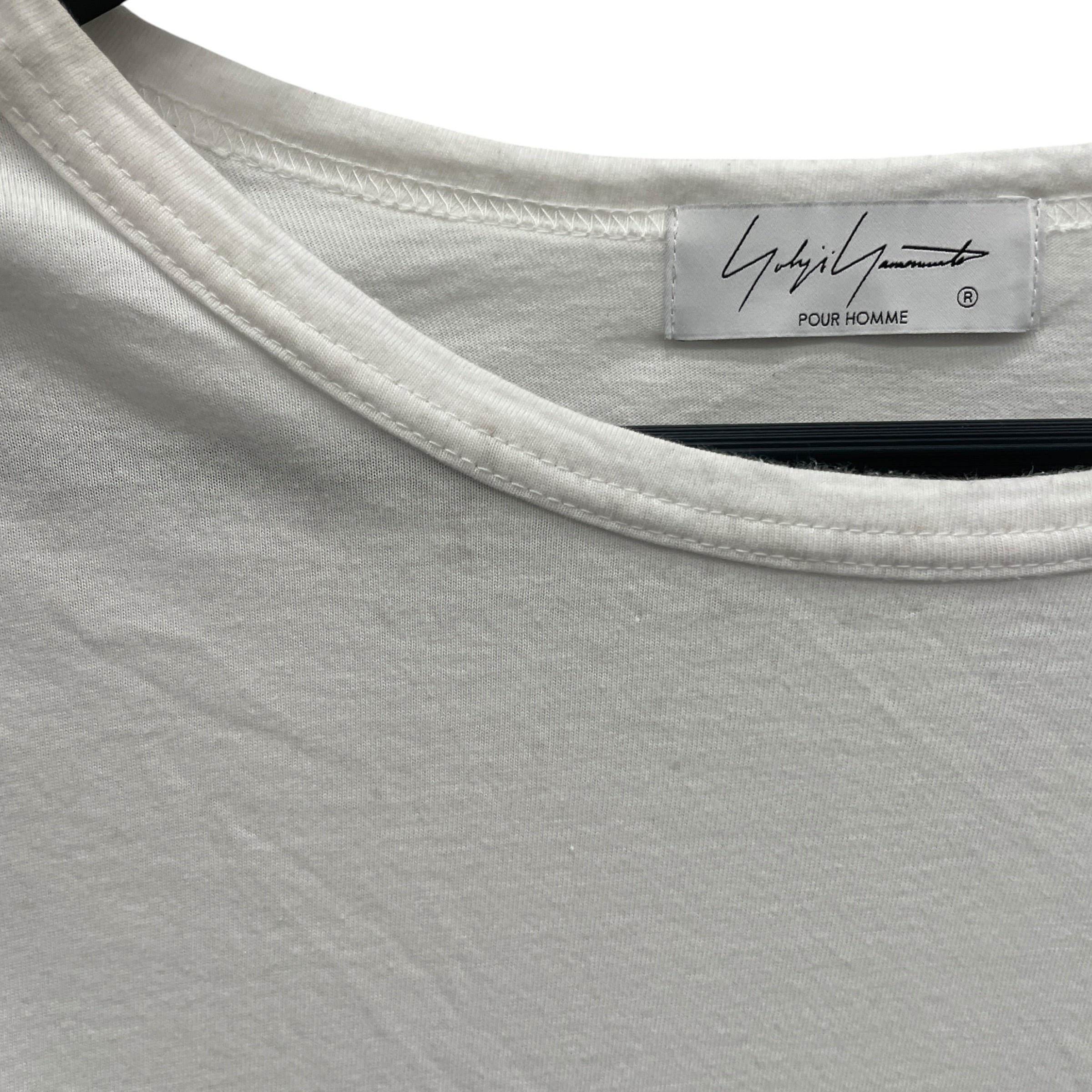 yohji yamamoto POUR HOMME/LS T-Shirt/3/Cotton/WHT/ view 5
