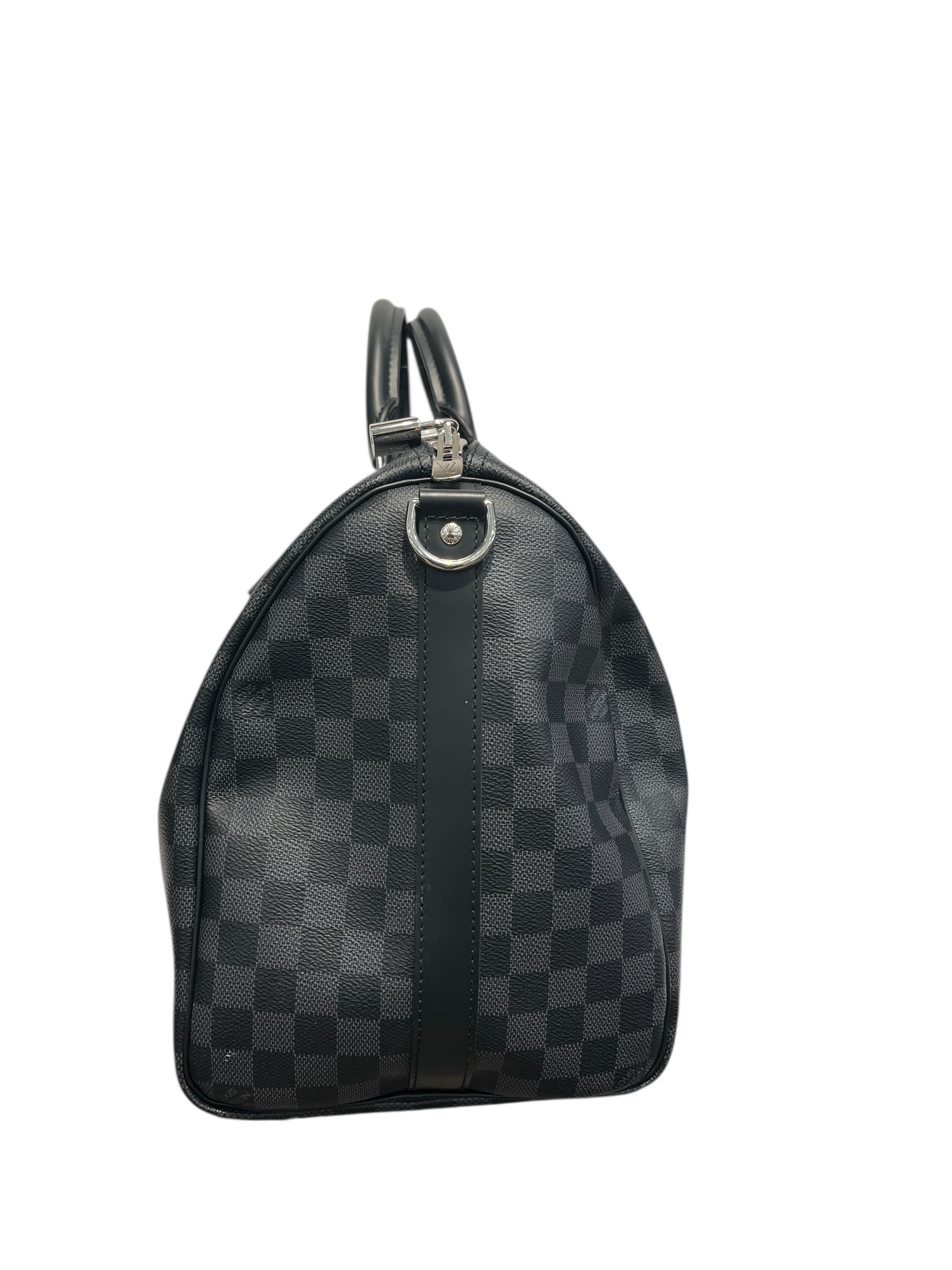 LOUIS VUITTON/Luggage/All Over Print/Leather/BLK/Monogram keep all 45 view 4