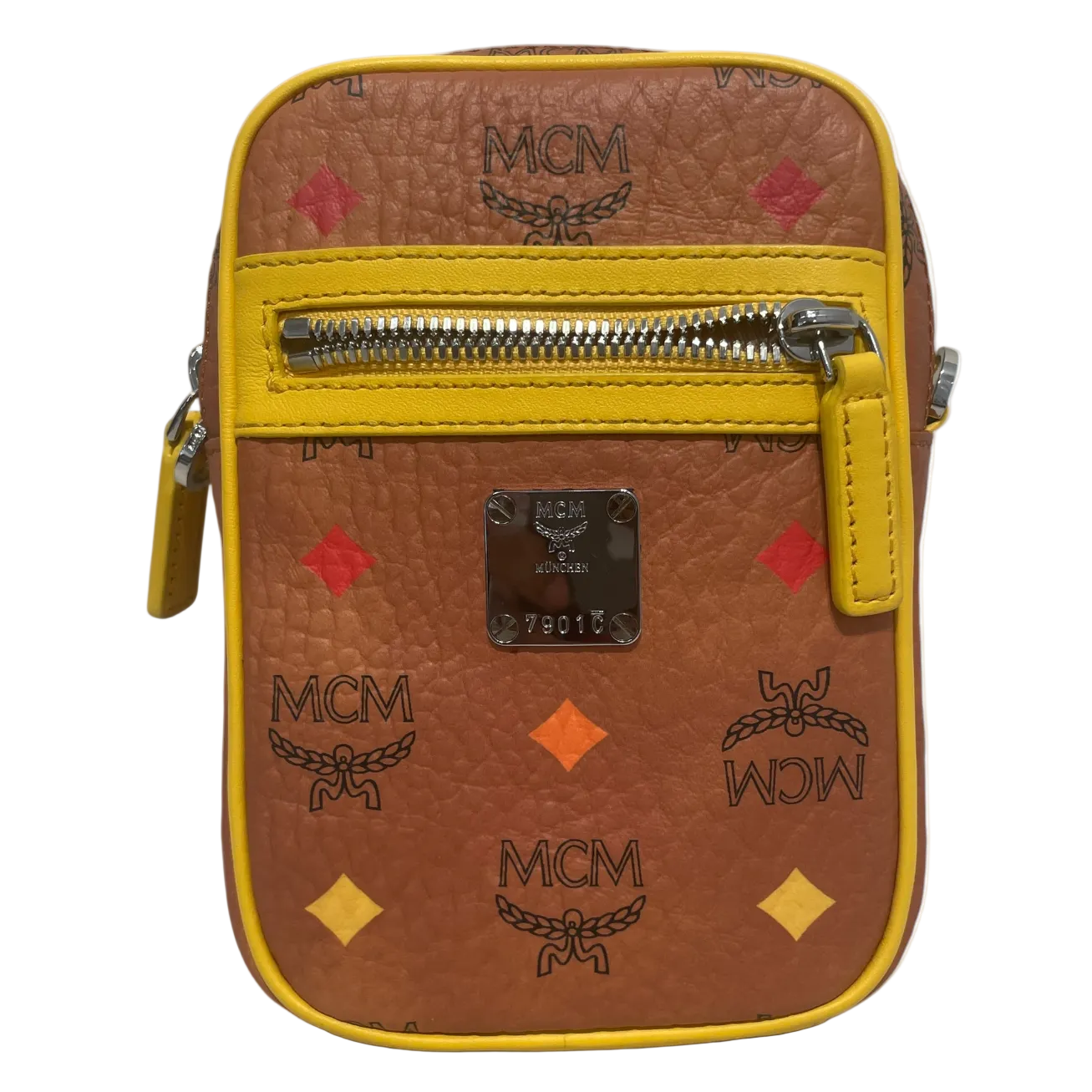 MCM/Cross Body Bag/All Over Print/Leather/BRW/COGNAC VISETOS view 1