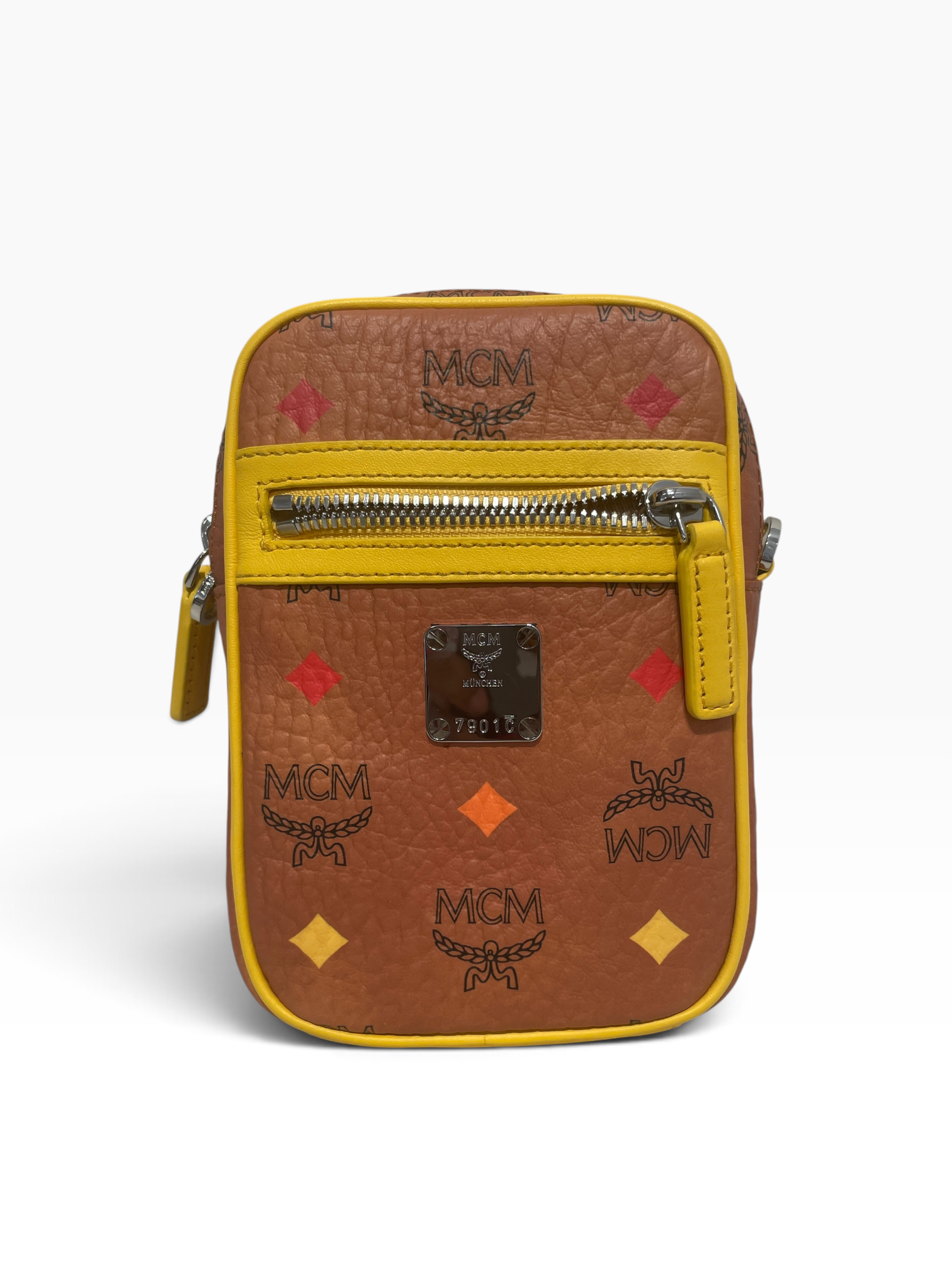 MCM/Cross Body Bag/All Over Print/Leather/BRW/COGNAC VISETOS view 1