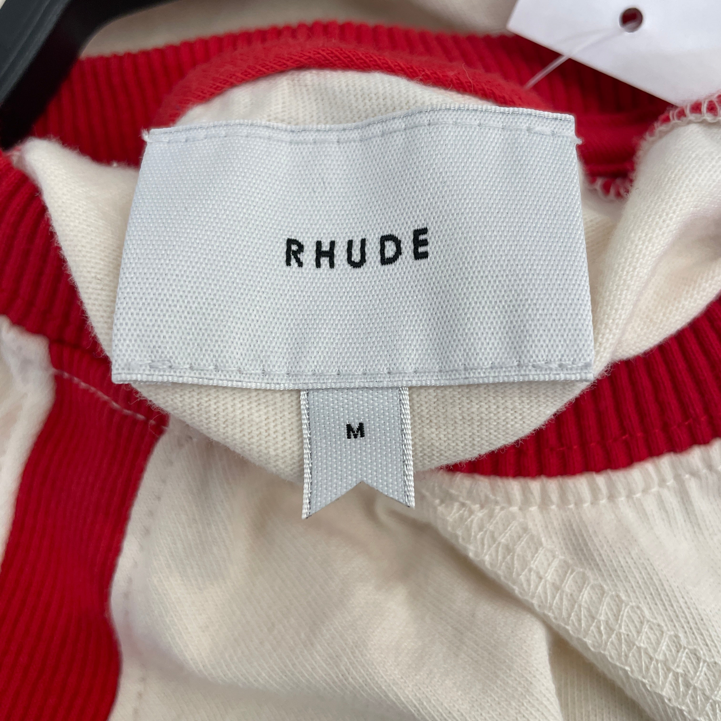 RHUDE/T-Shirt/M/Cotton/WHT/CICLISMO RAGLAN T view 3