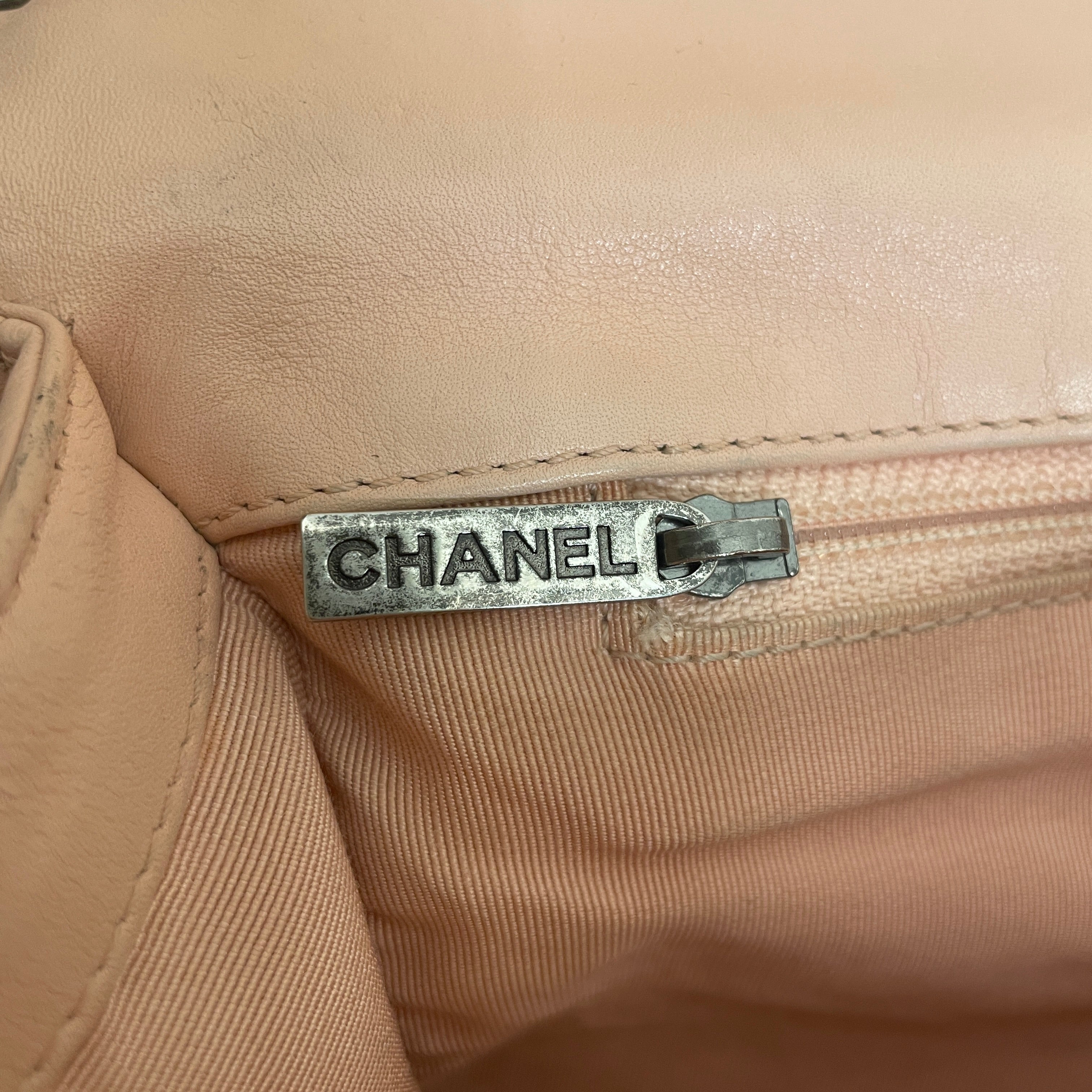 CHANEL/Cross Body Bag/Leather/PNK/19322477 LIGHT PINK BOY BAG view 7