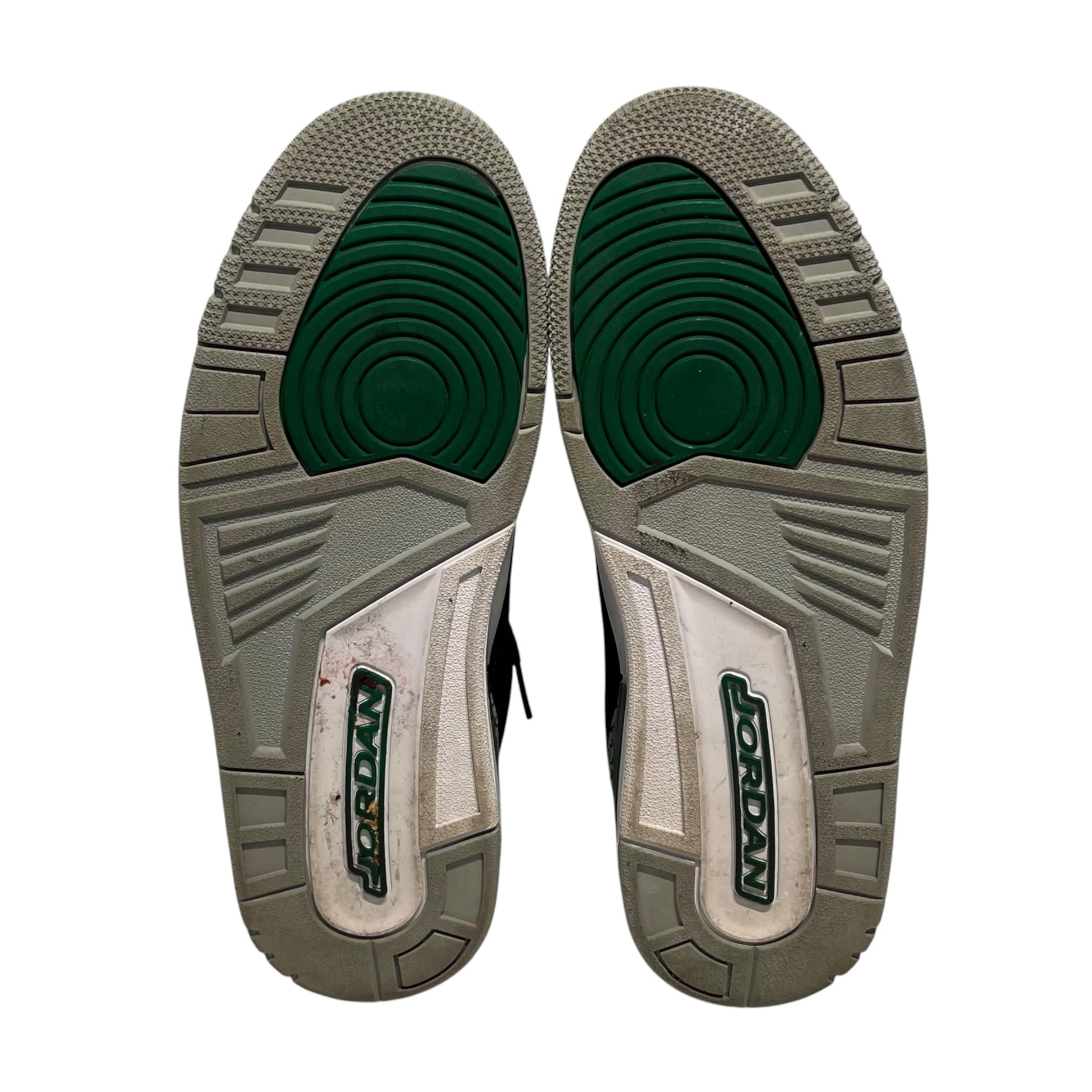 NIKE/Hi-Sneakers/US 9.5/Cotton/BLK/Air Jordan 3 Retro in Pine Grn view 3