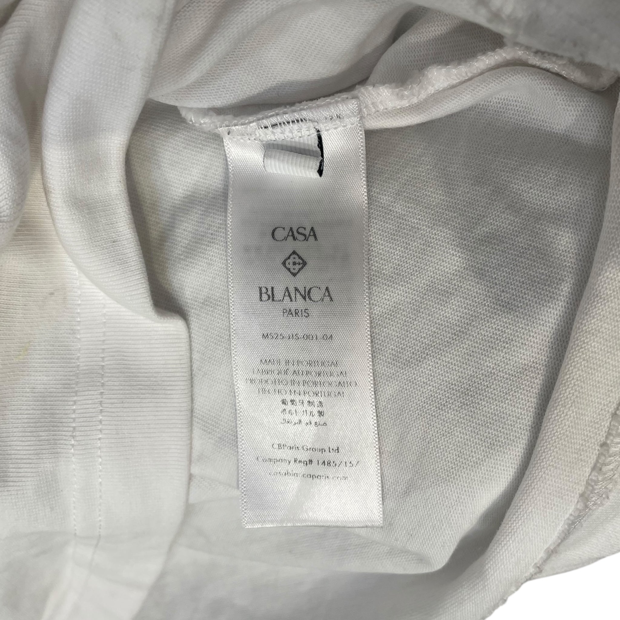CASABLANCA/T-Shirt/L/Cotton/WHT/ view 4