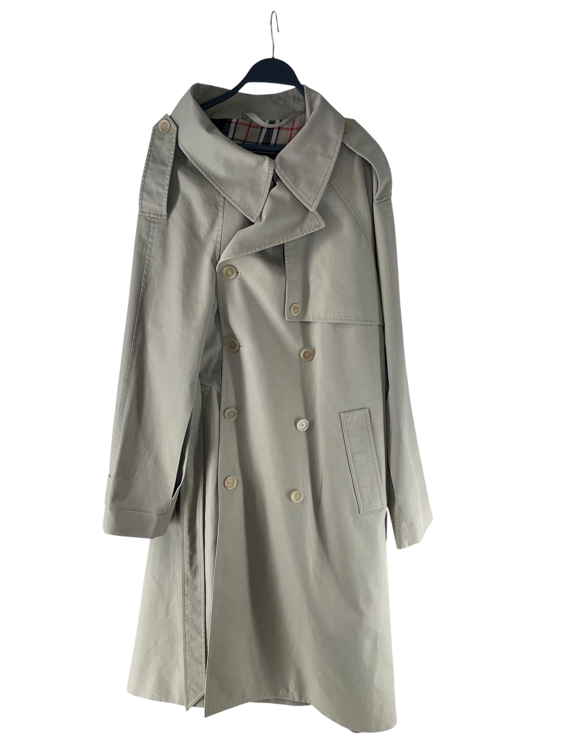 BALENCIAGA/Trench Coat/S/Cotton/BEG/BELTED TRENCH view 1