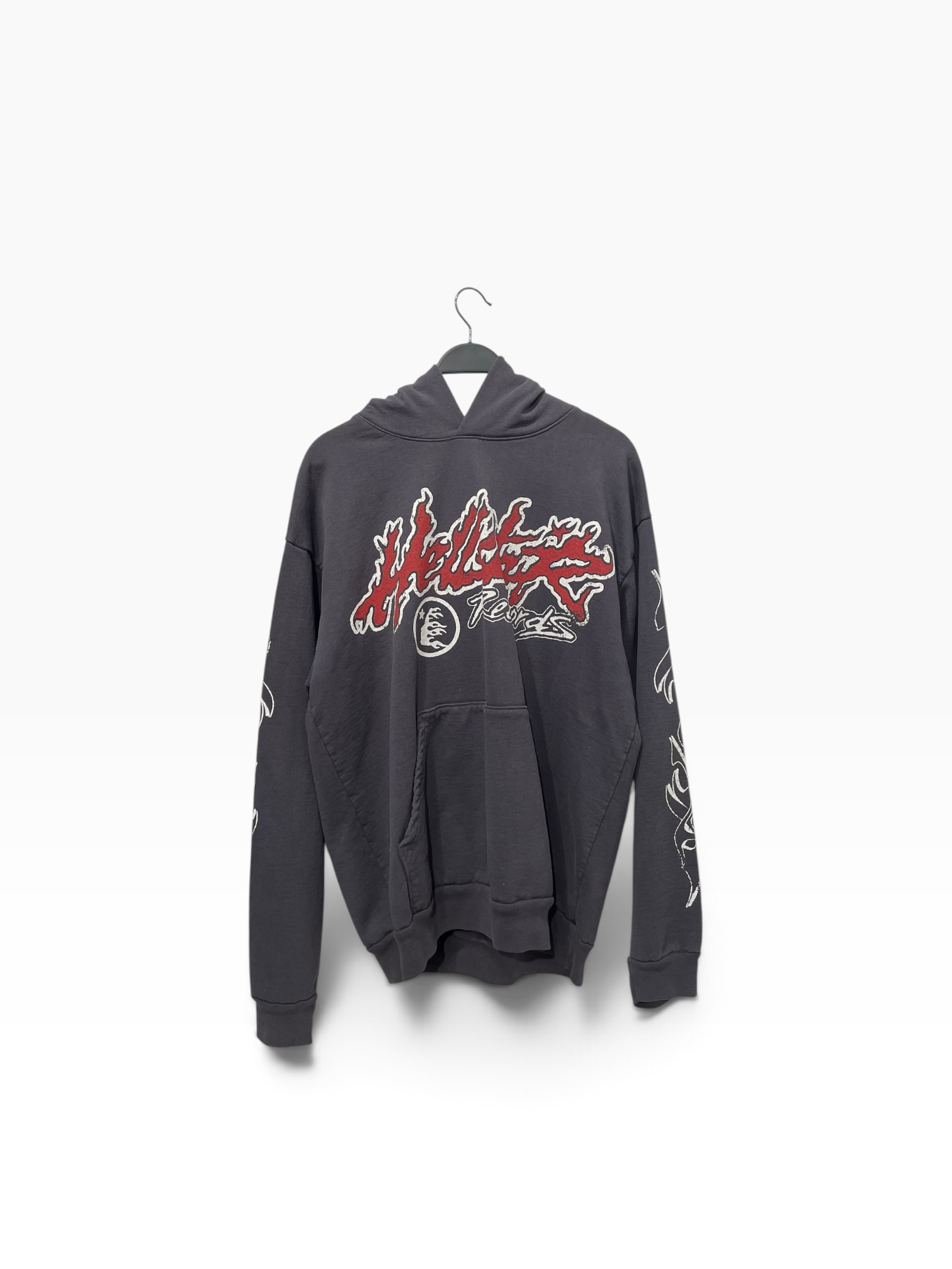 HELLSTAR/Hoodie/XL/Graphic/Cotton/GRY/ view 1