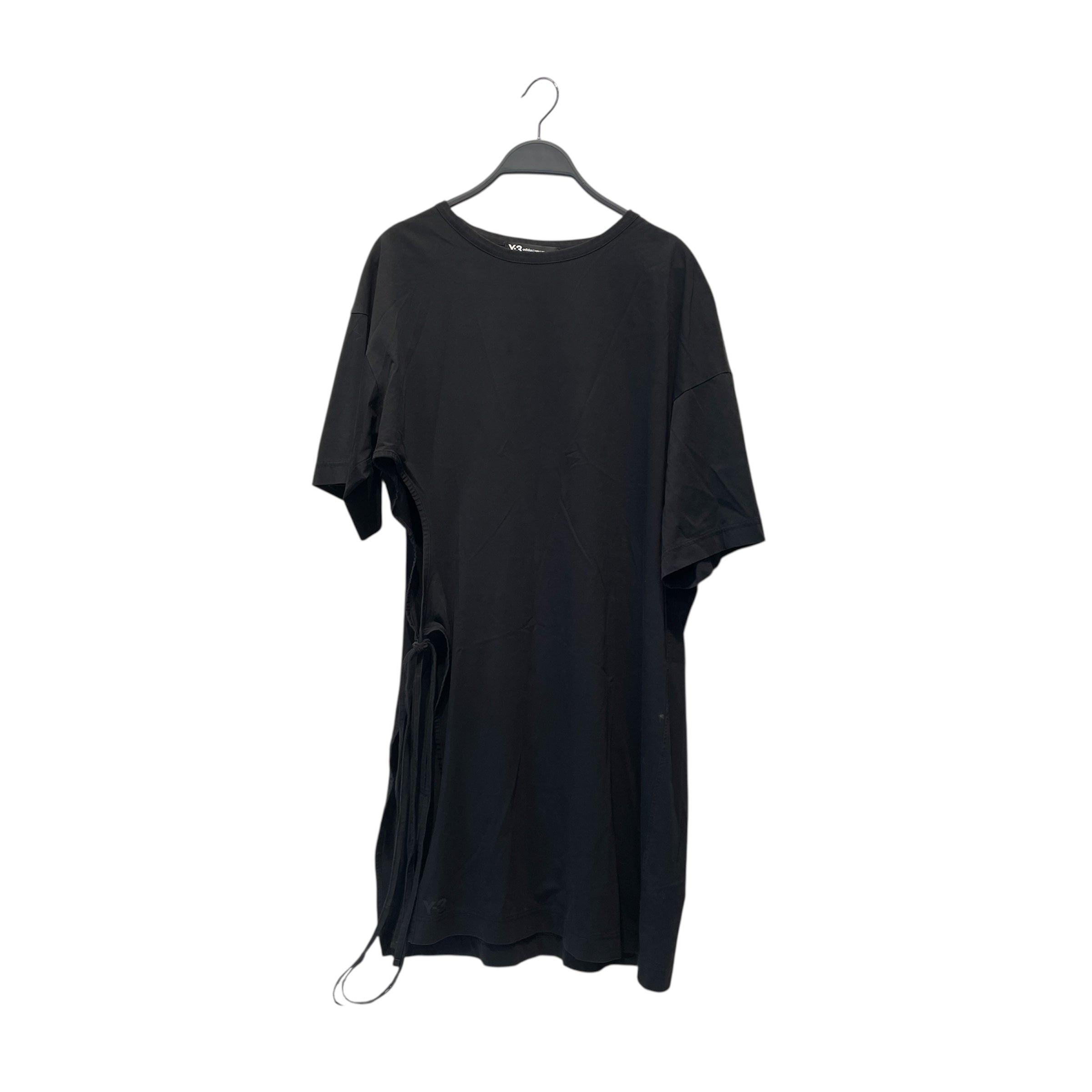 Y-3/SS Dress/S/Cotton/BLK/TIE ON SIDE view 1