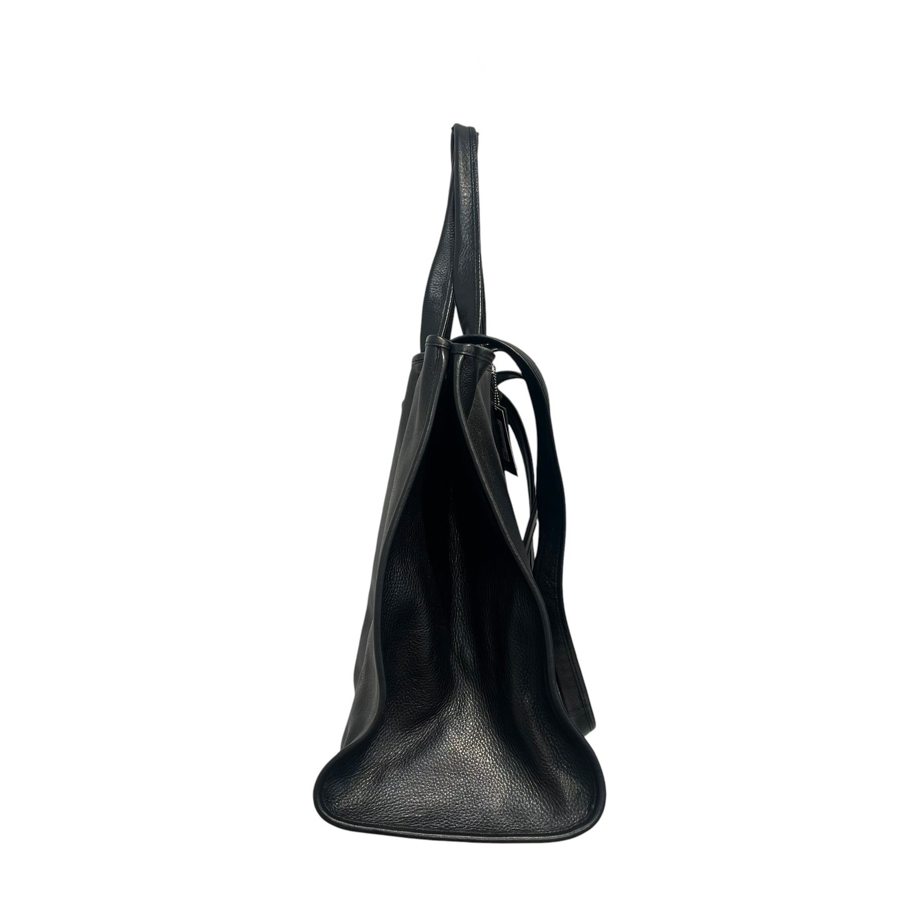 Telfar/Wilsons Leather/Tote Bag/Leather/BLK/PEBBLE LTHR LARGE TOTE-W/TAGS view 7