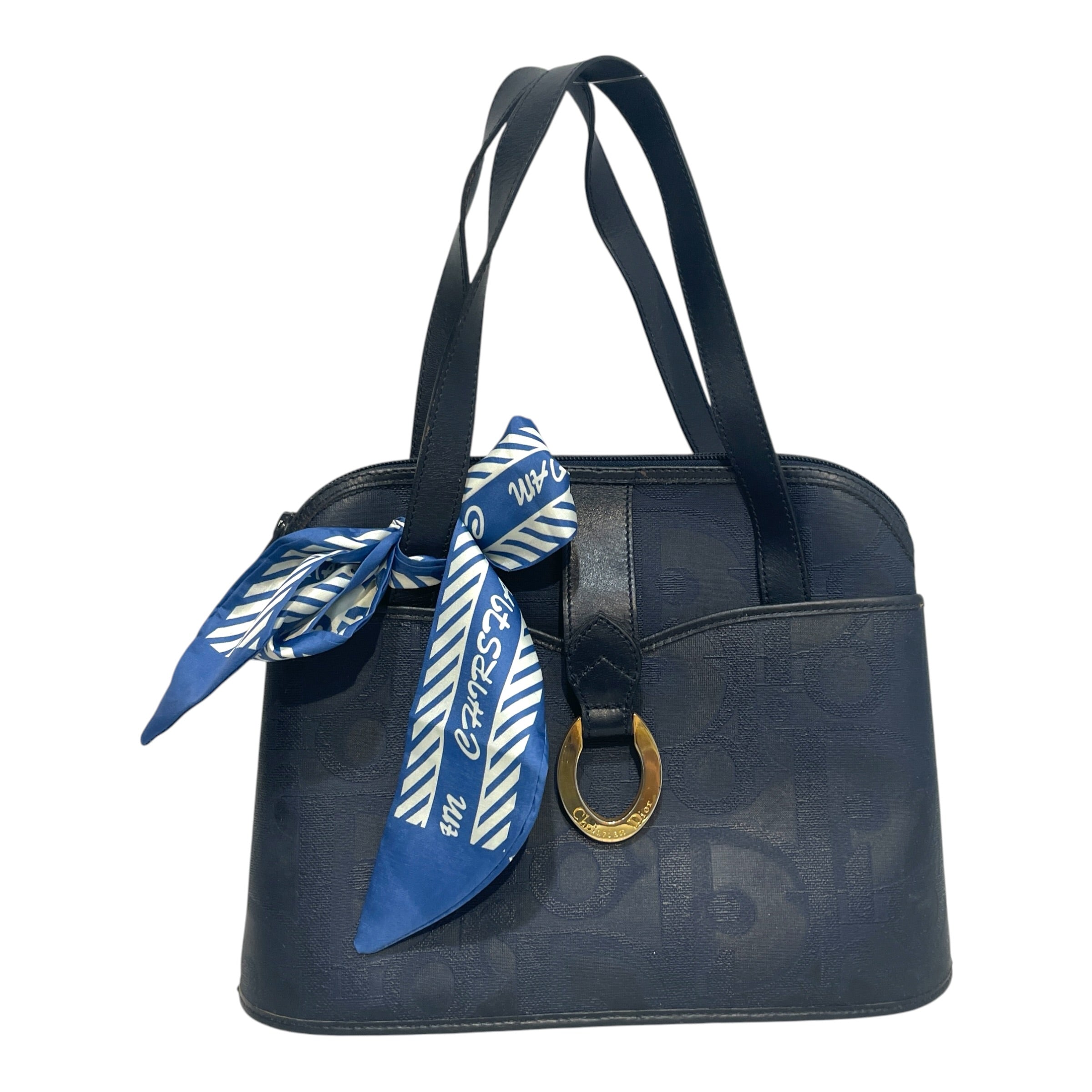 Christian Dior/Bag/Leather/BLU/SHoulder bag view 1