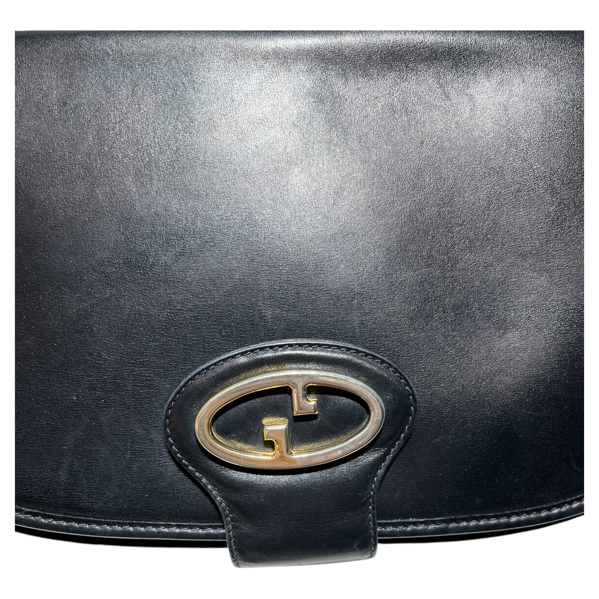 GUCCI/Hand Bag/Leather/BLK/1970S GUCCI view 5