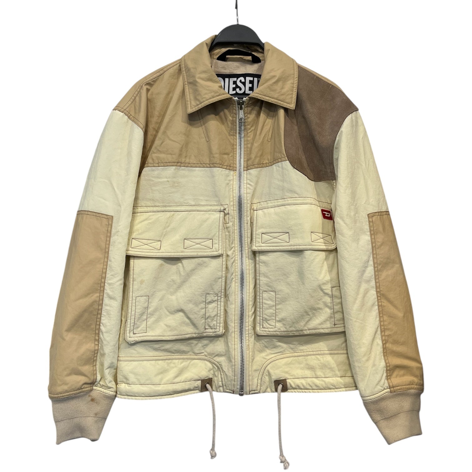 DIESEL/Jacket/M/Nylon/CRM/Patchwork view 1