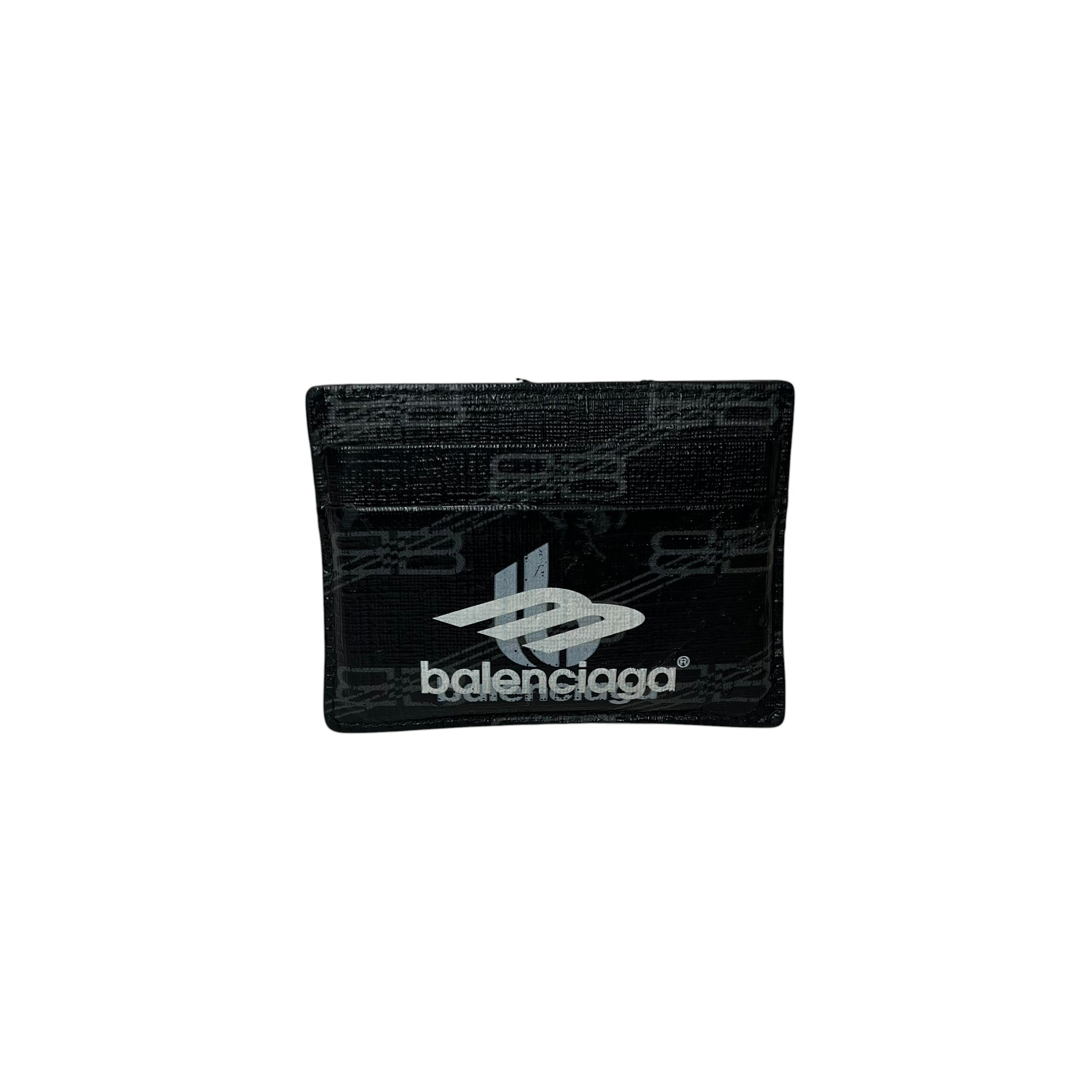 BALENCIAGA/Wallet/Monogram/Leather/BLK/M's/B MONOGRAM view 1