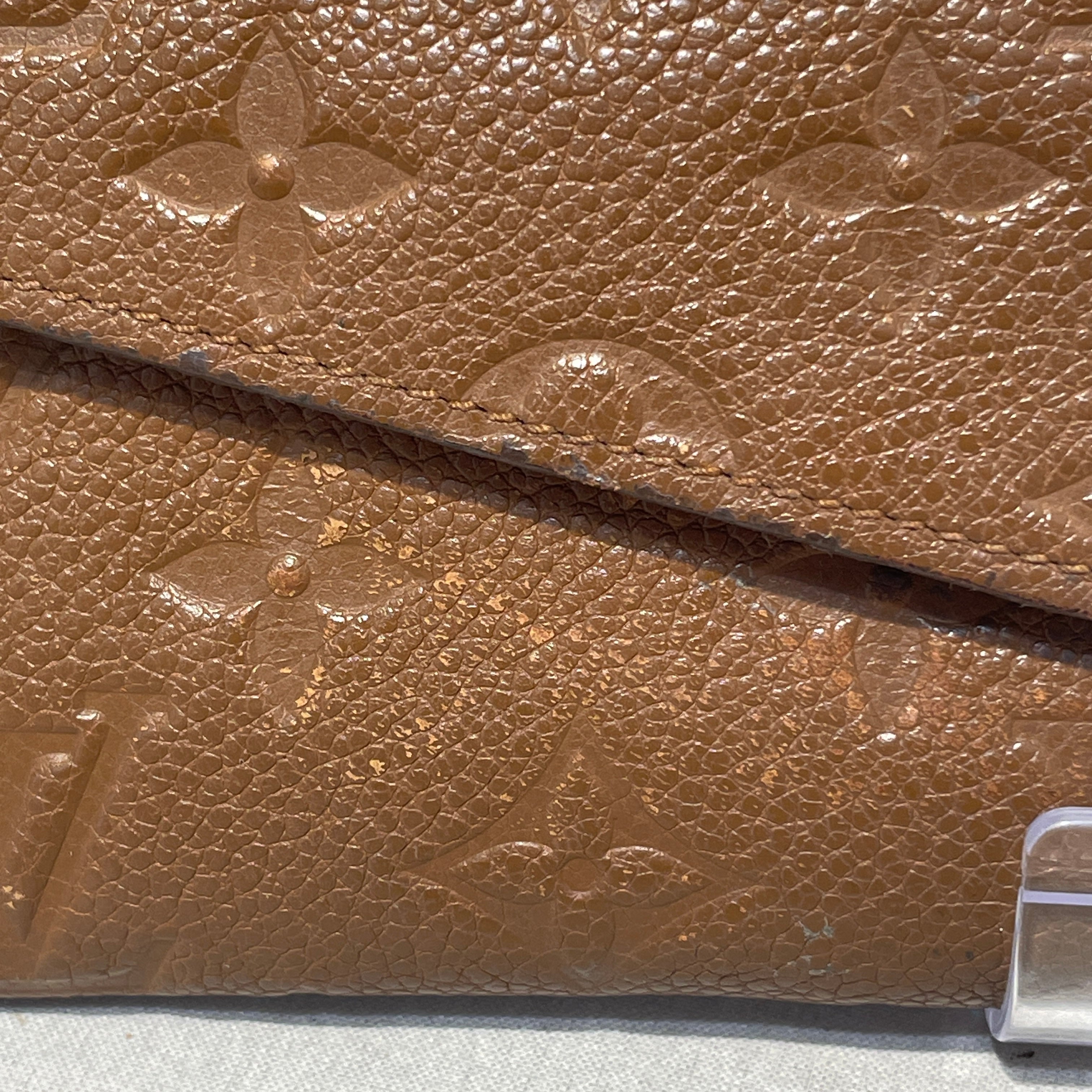 LOUIS VUITTON/Long Wallet/Monogram/Leather/BRW/L's/Mastic Empreinte Wallet view 7