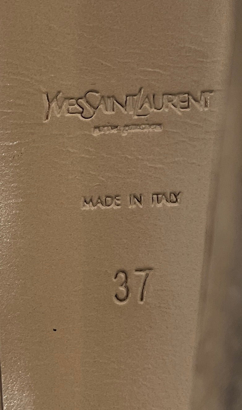 YVES SAINT LAURENT/Heels/EU 37/Suede/BEG/PLATFORM TRIBUTE PUMPS view 7