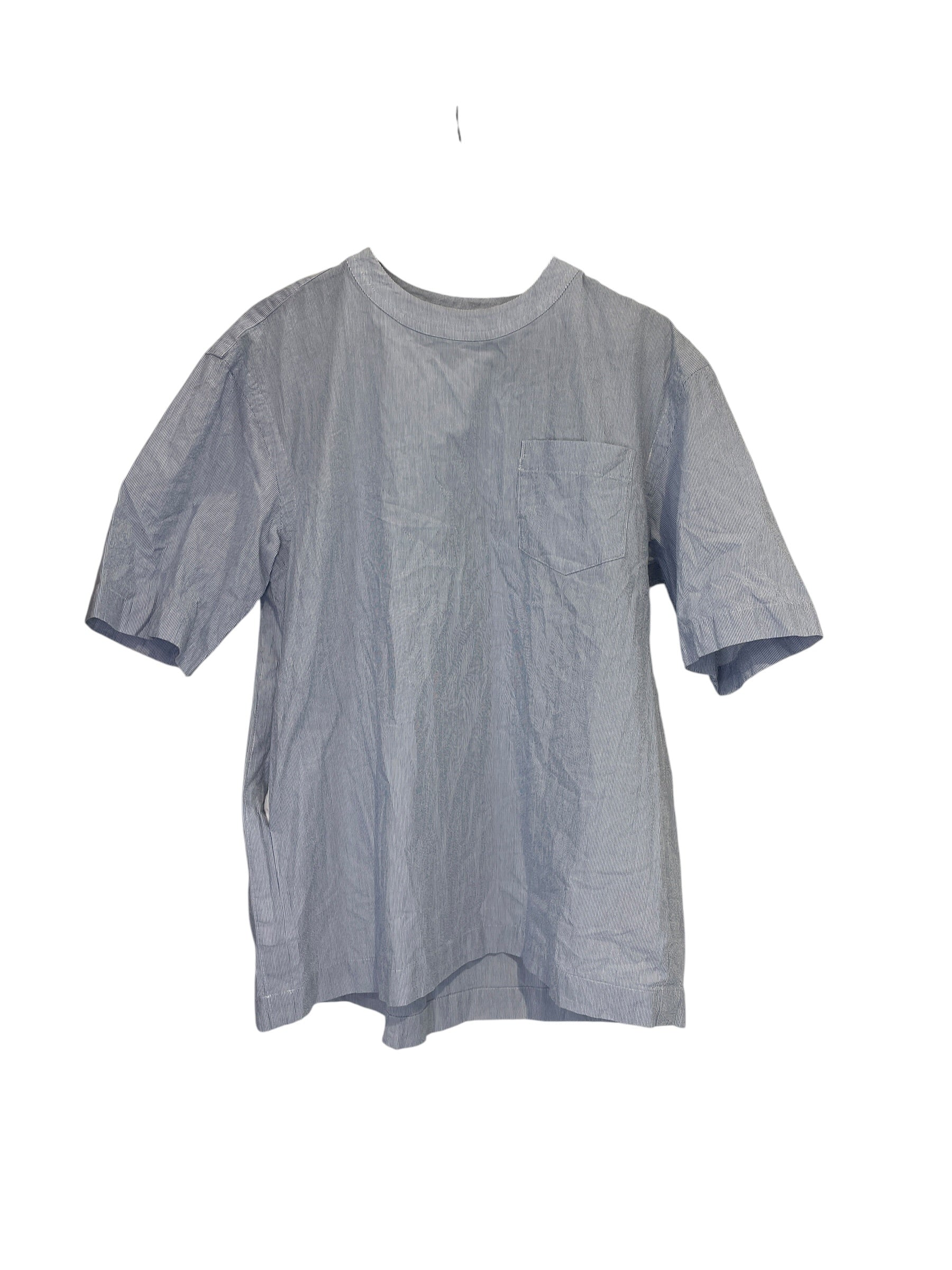 Sacai/Shirt/1/Cotton/IDG/Stripe/pockets, shoulder zip view 1